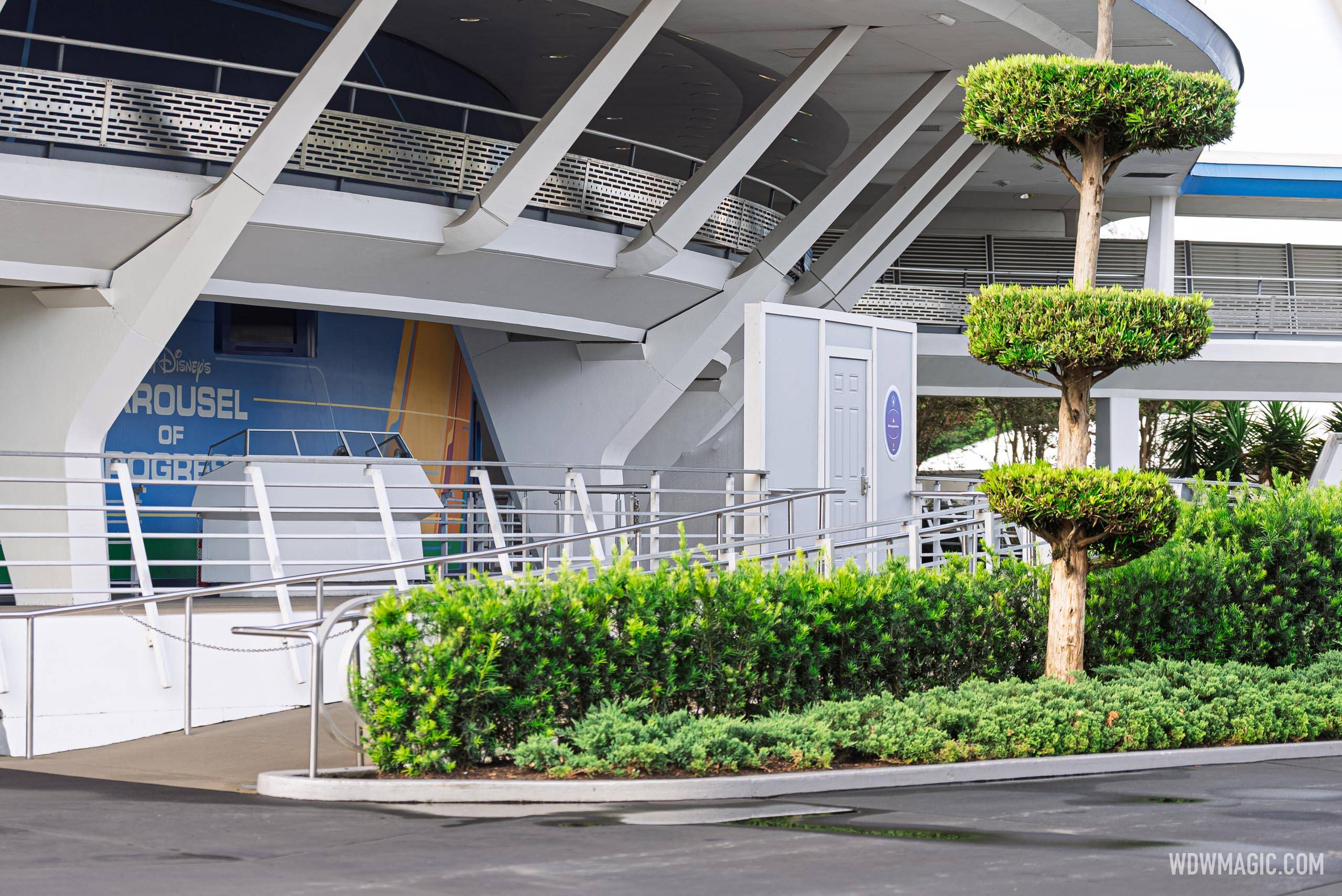Construction Walls Up at Carousel of Progress — July 6, 2026