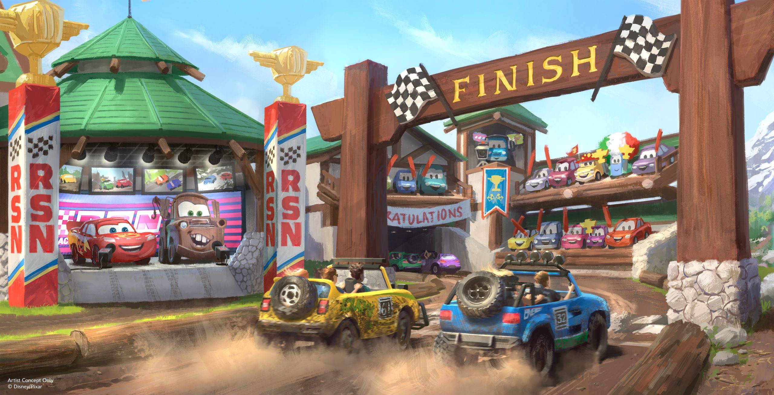 Disney Reveals New Details for Cars-Themed Piston Peak National Park Expansion at Magic Kingdom