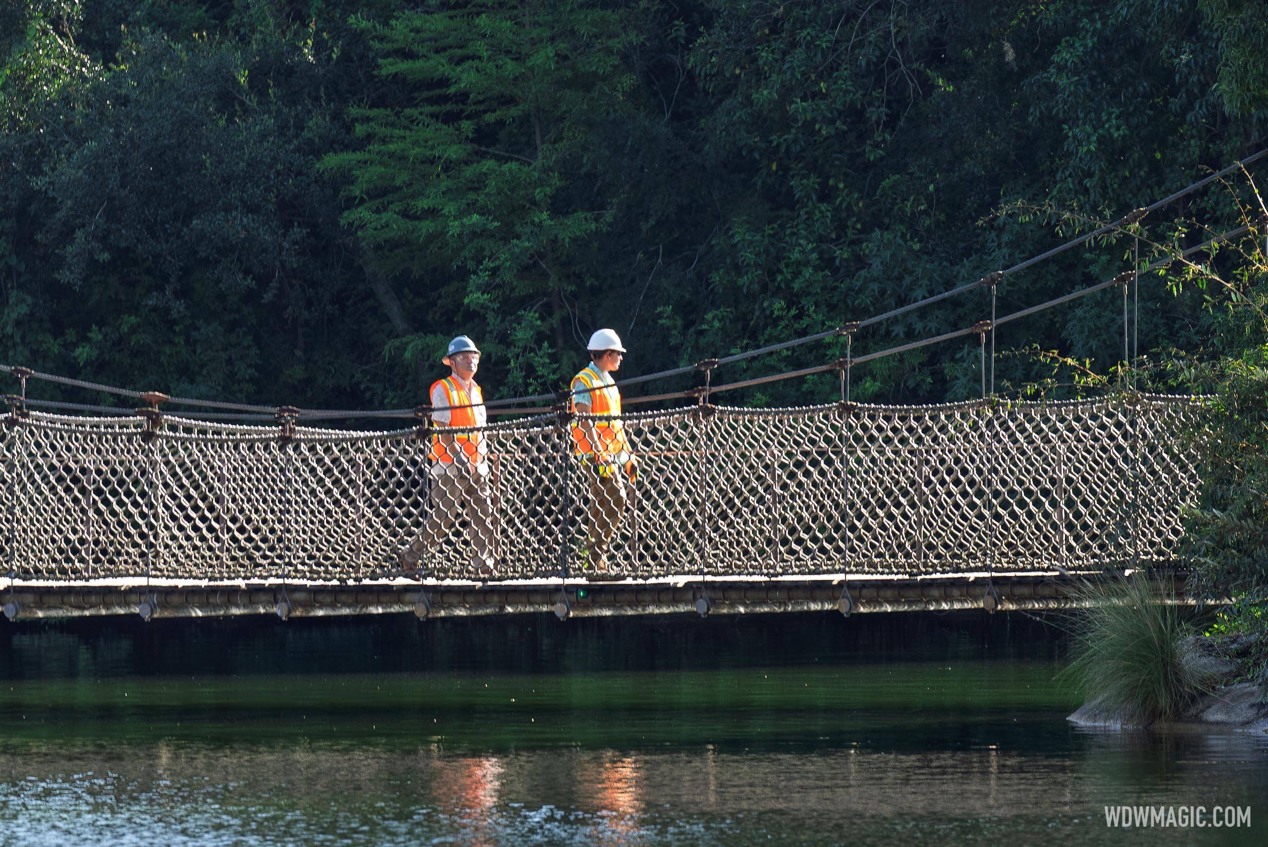 Crews on Tom Sawyer Island