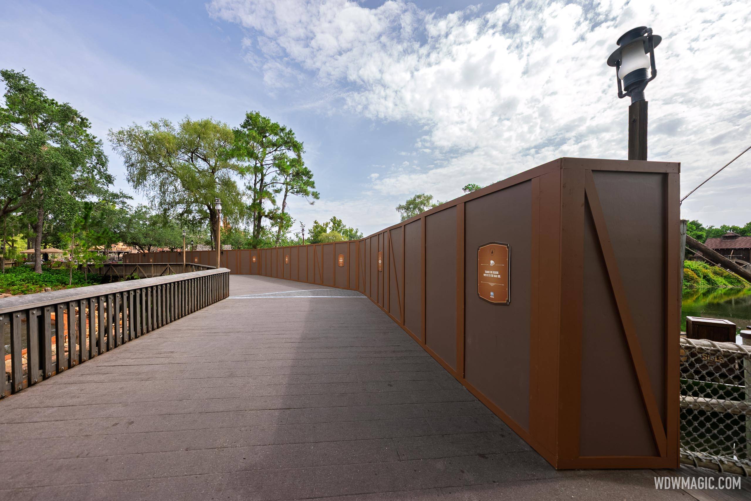Frontierland Construction Walls - July 14, 2025