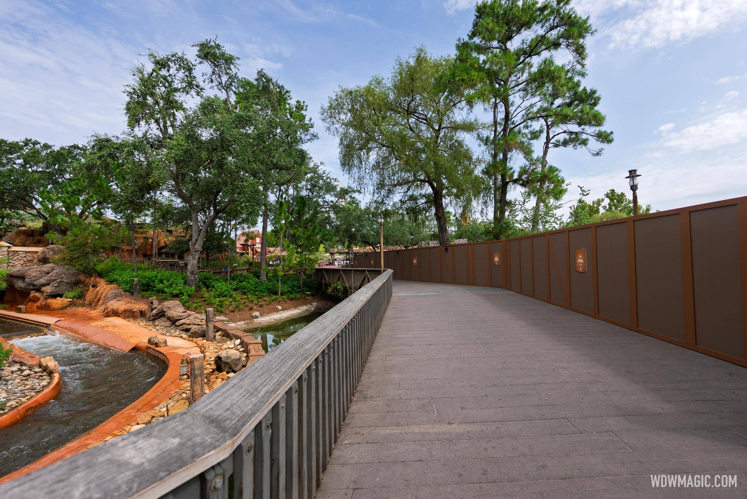 Frontierland Construction Walls - July 14, 2025