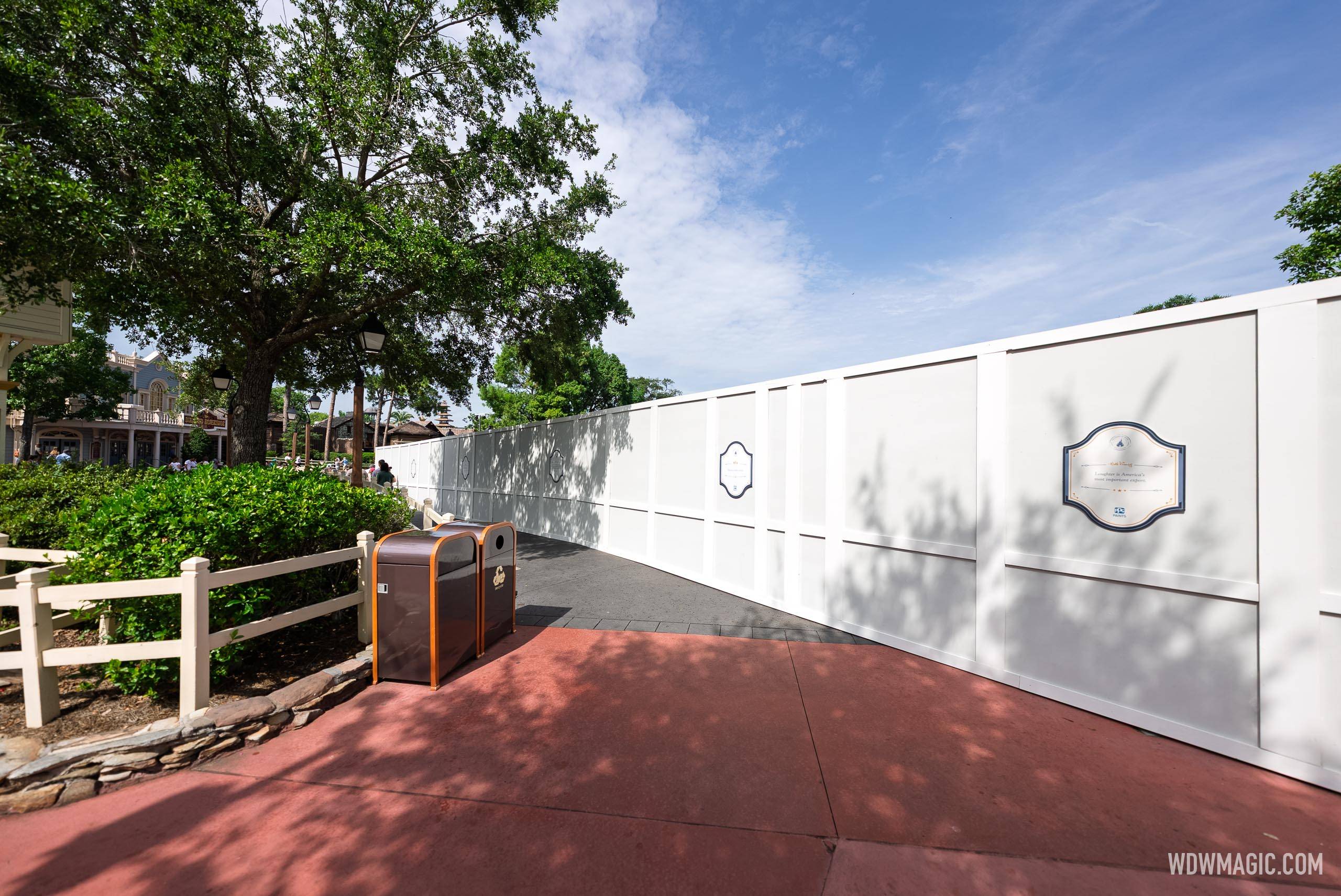 Frontierland Construction Walls - July 14, 2025