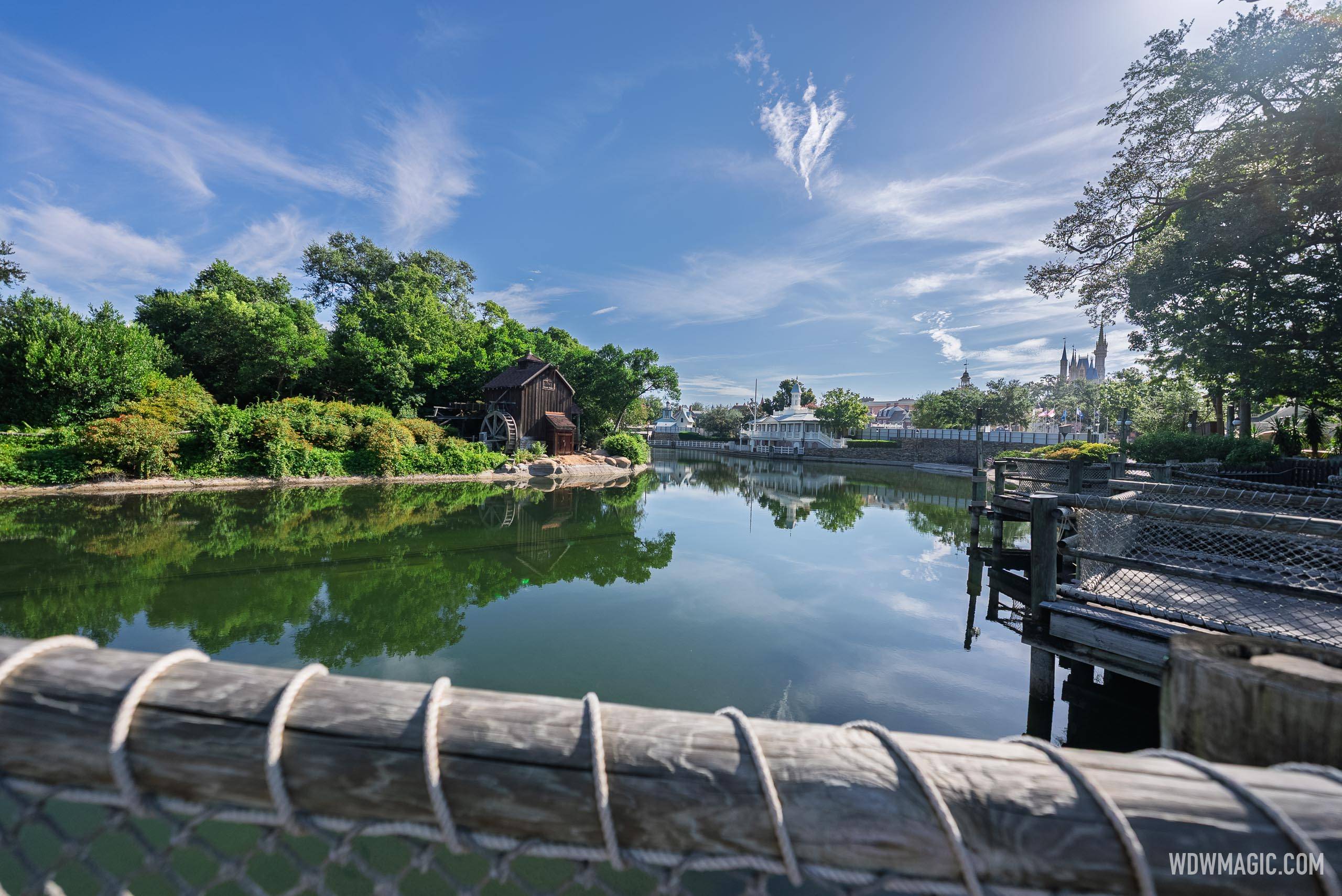 Rivers of America Construction Site - August 6, 2025