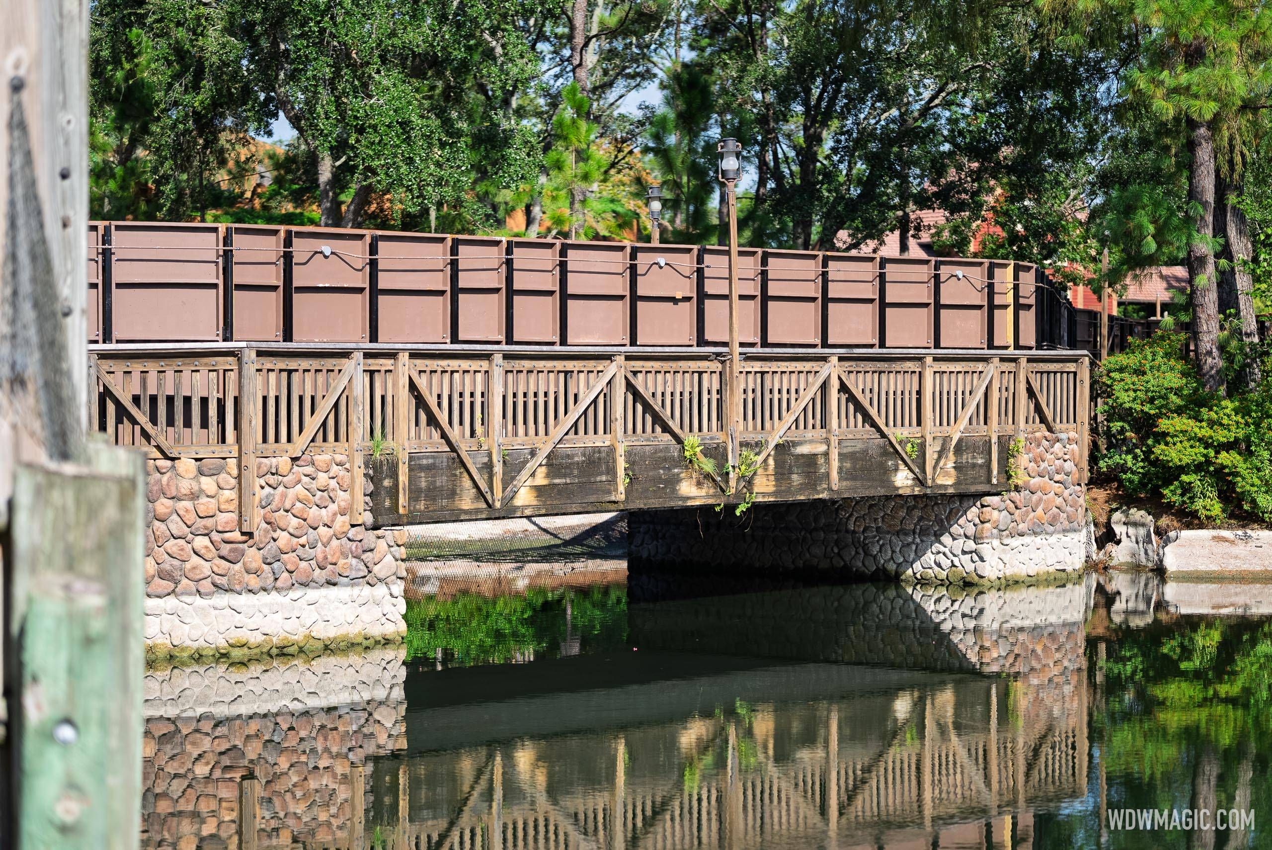 Rivers of America Construction Site - August 6, 2025