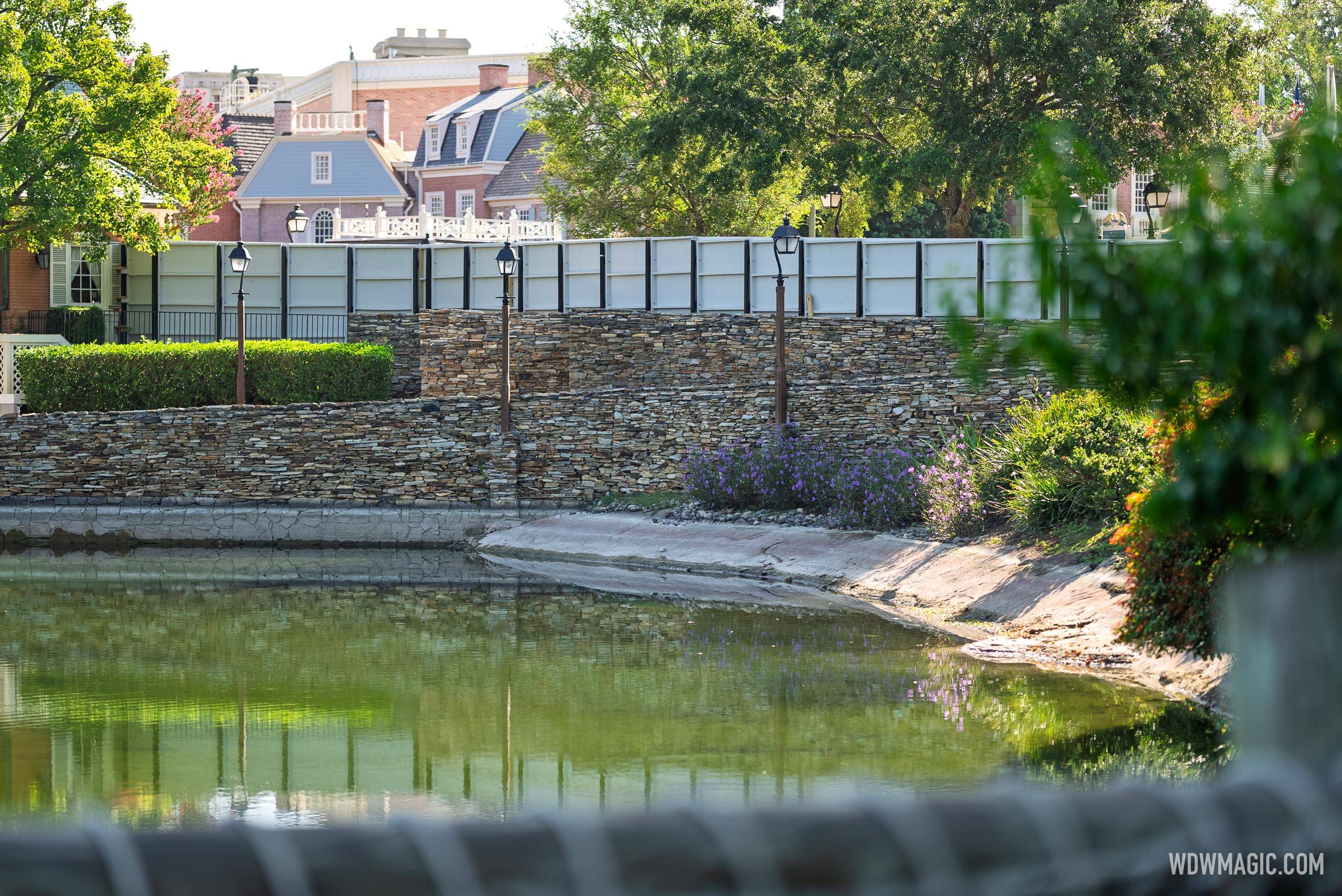 Rivers of America Construction Site - August 6, 2025