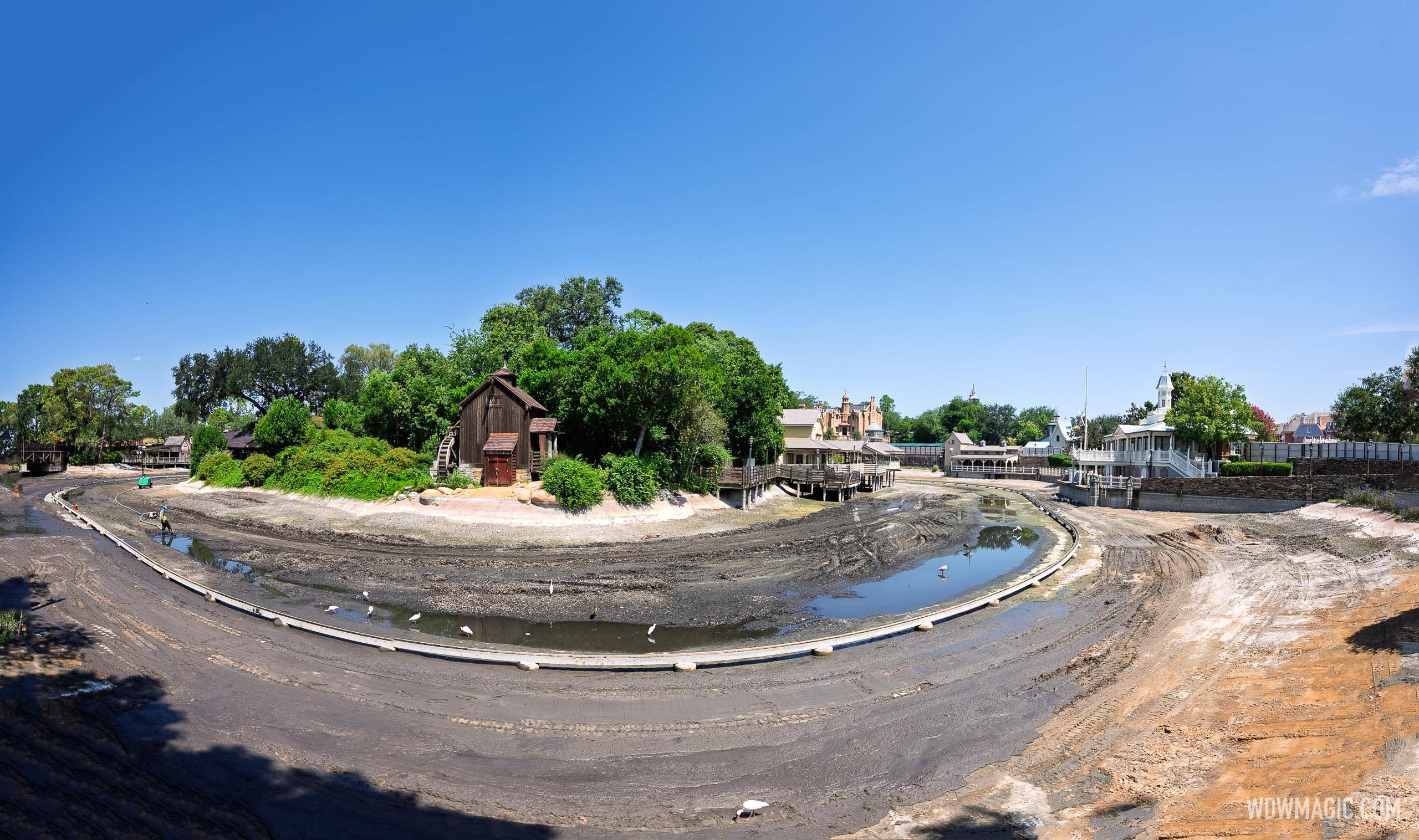 Rivers of America Construction Site - August 27, 2025
