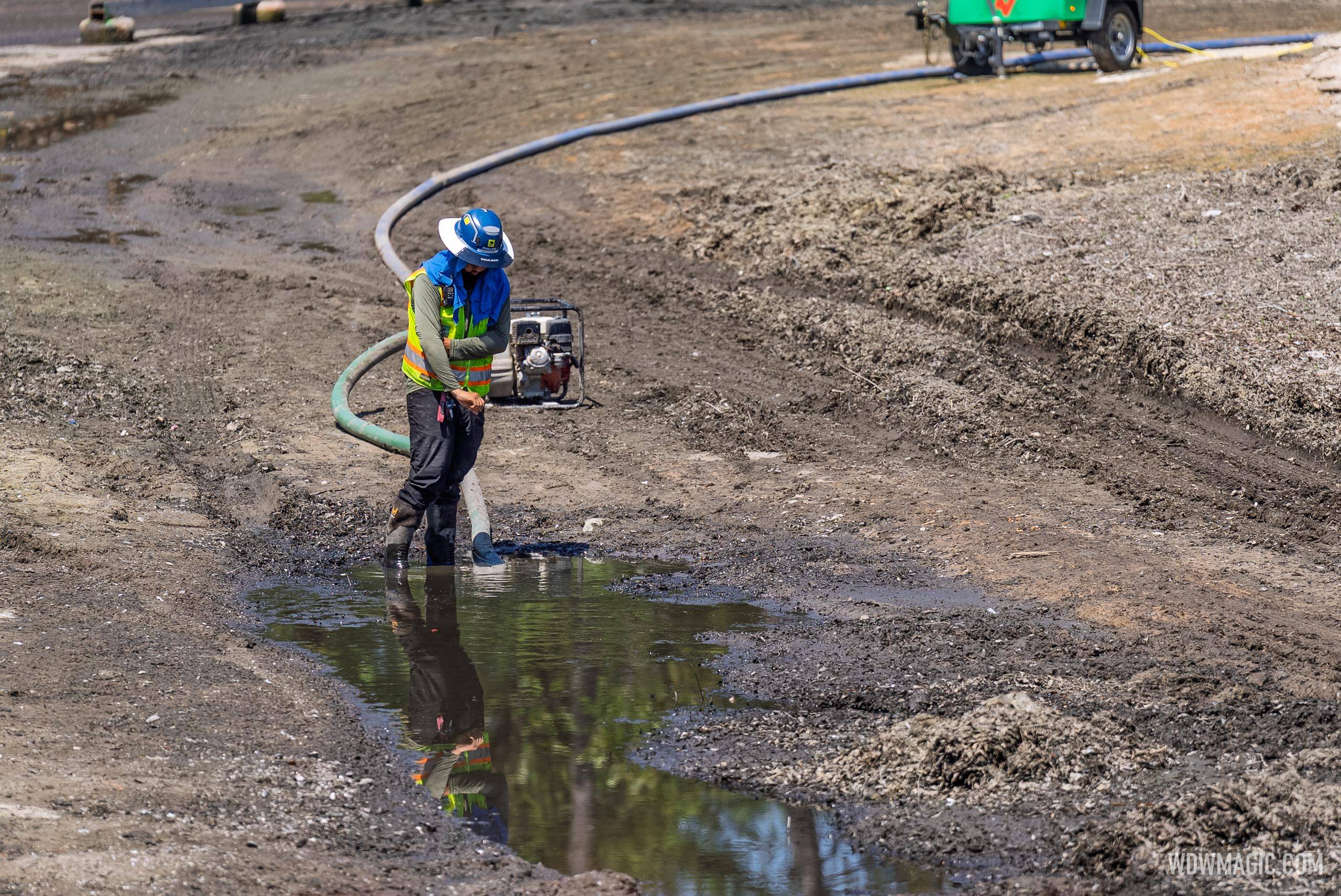 Rivers of America Construction Site - August 27, 2025