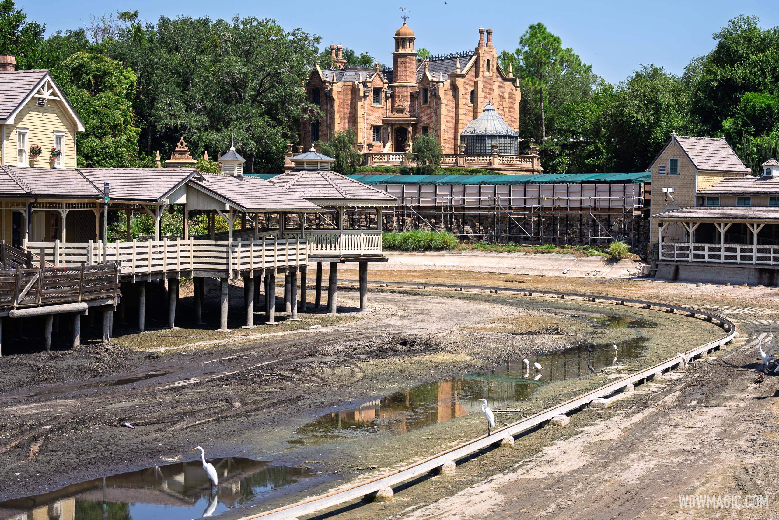 Rivers of America Construction Site - August 27, 2025