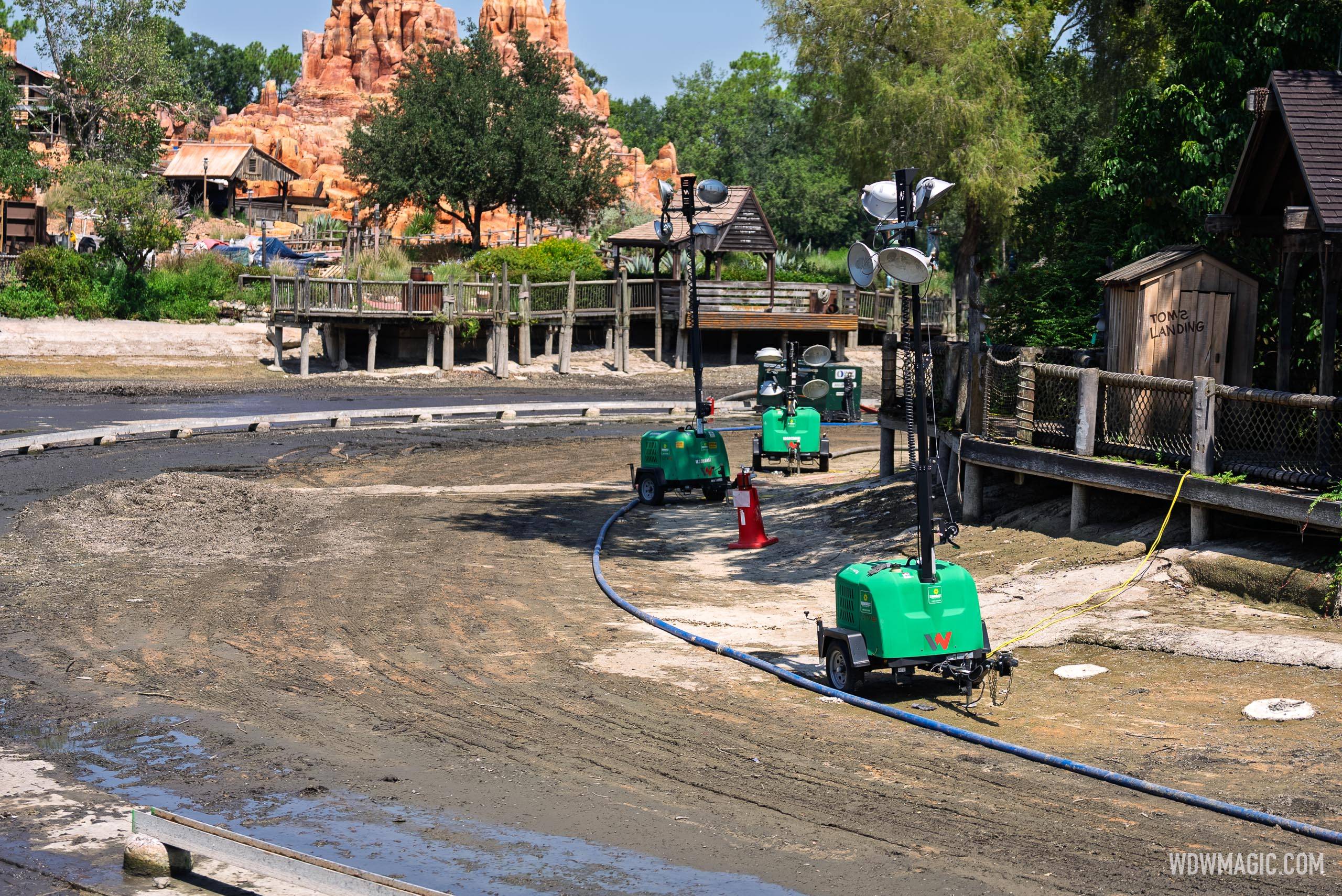 Rivers of America Construction Site - August 27, 2025