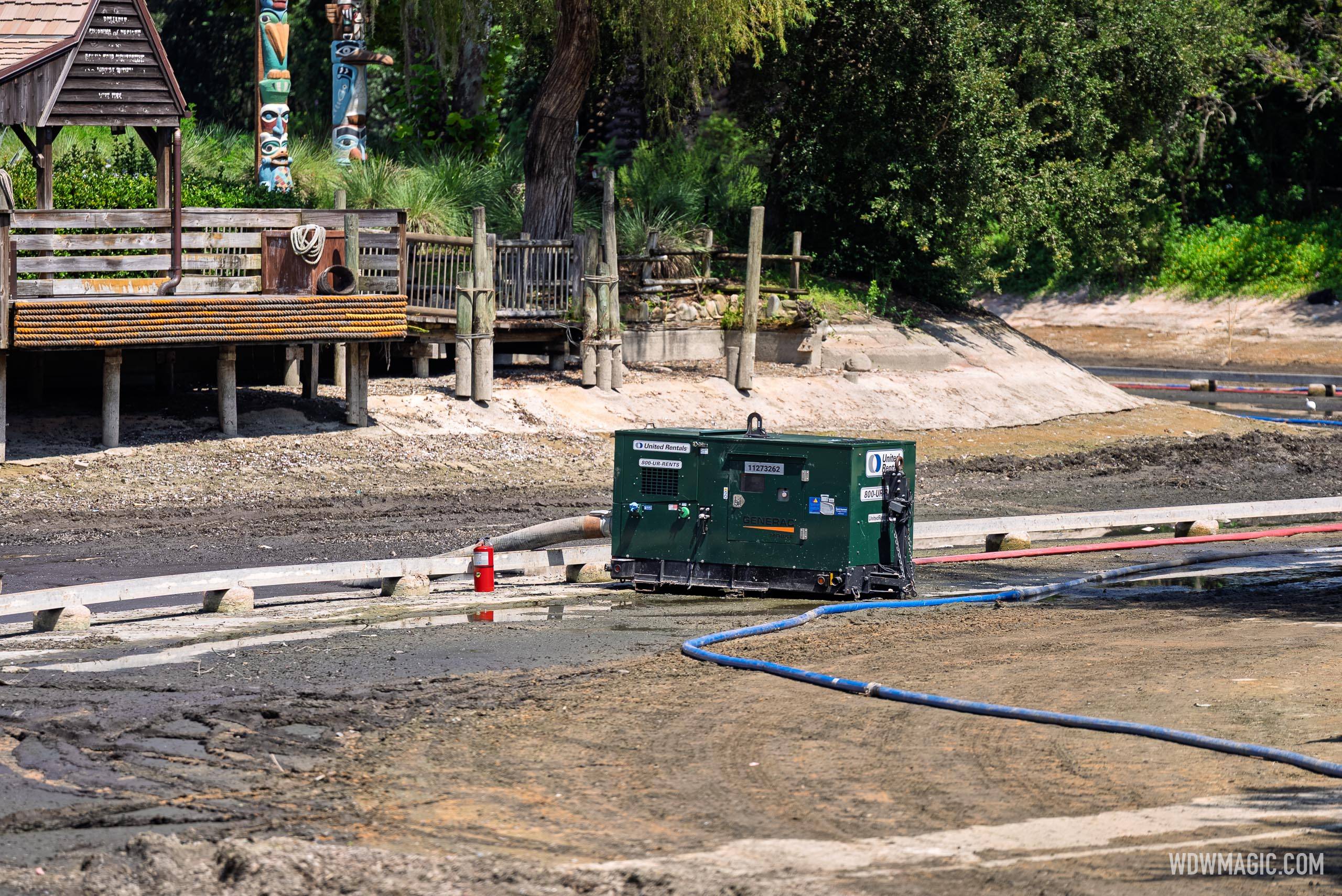Rivers of America Construction Site - August 27, 2025