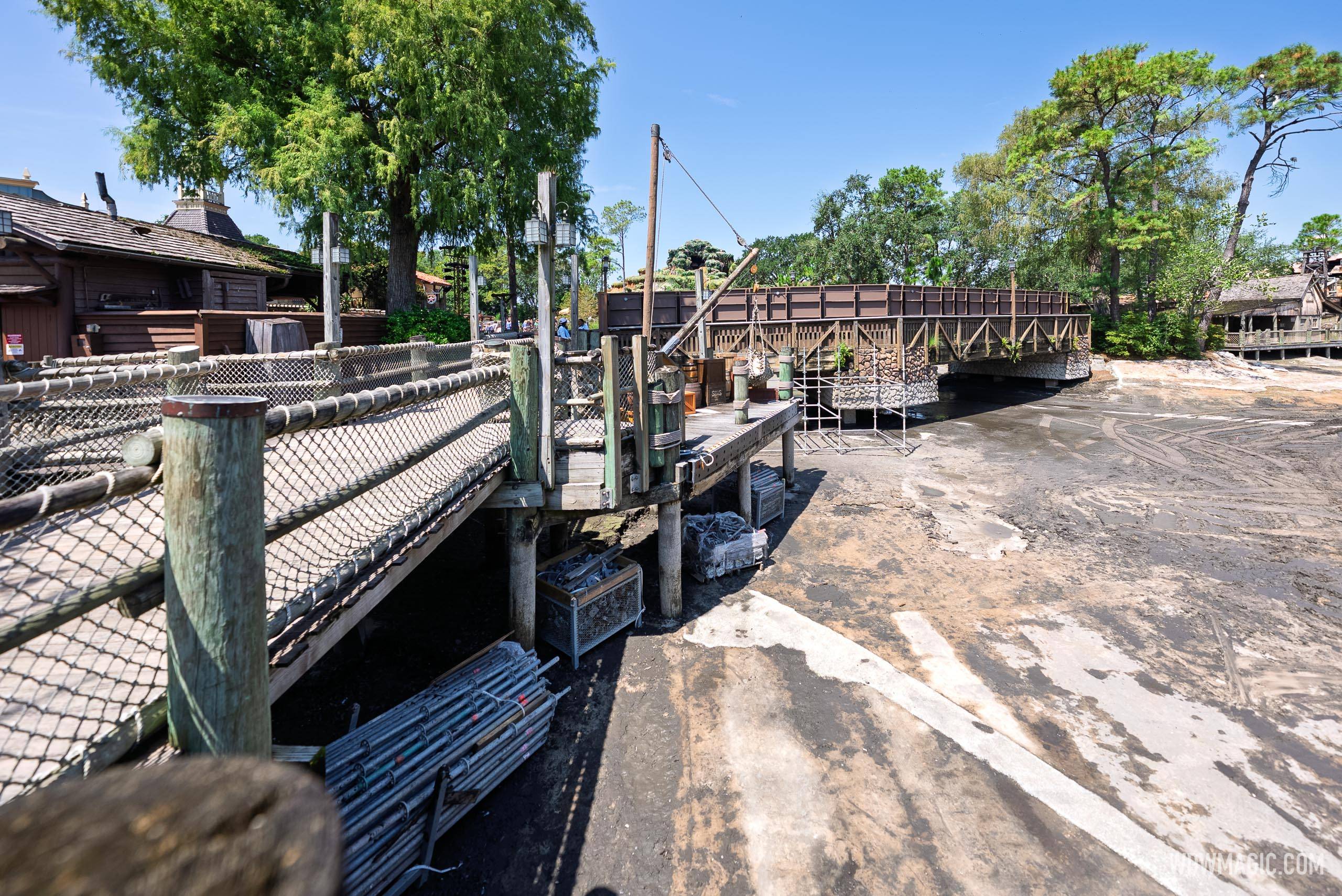 Rivers of America Construction Site - August 27, 2025