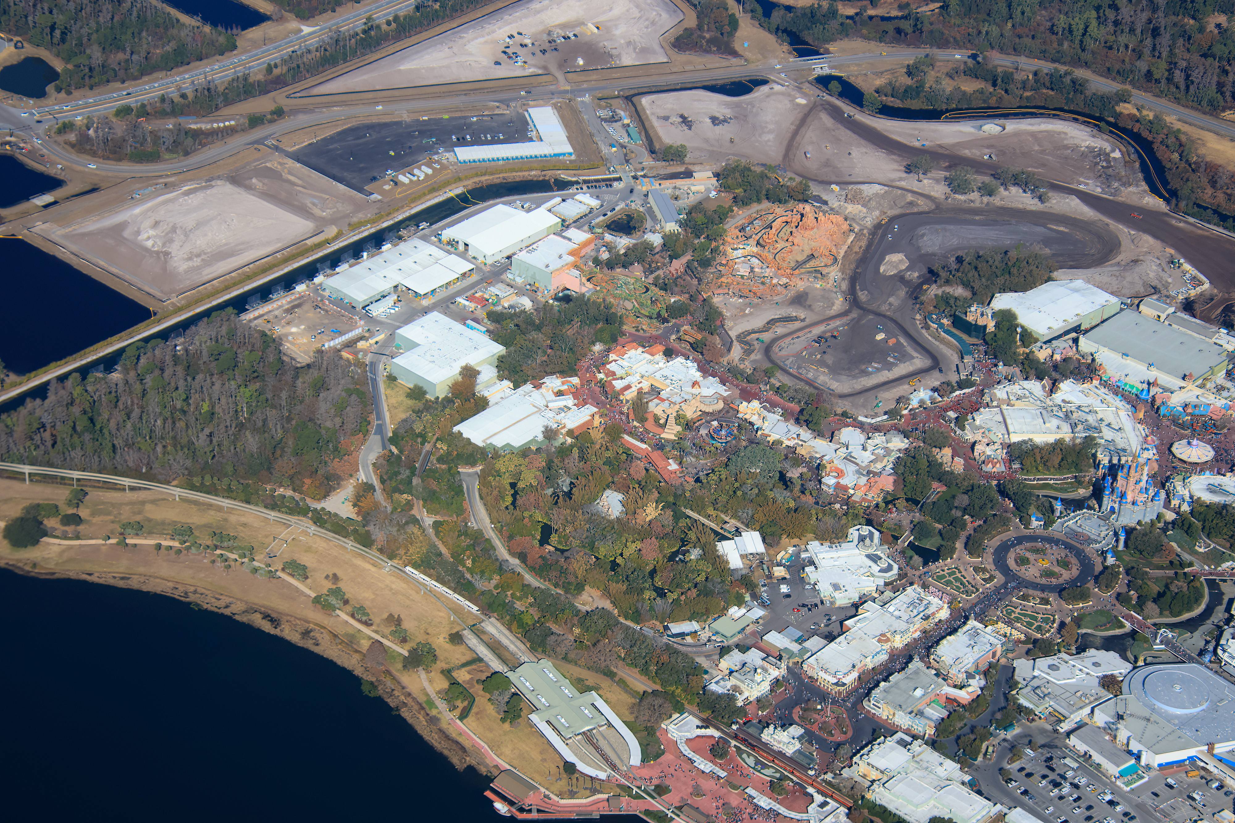 Magic Kingdom Piston Peak Construction - Aerial Photos February 13 2026