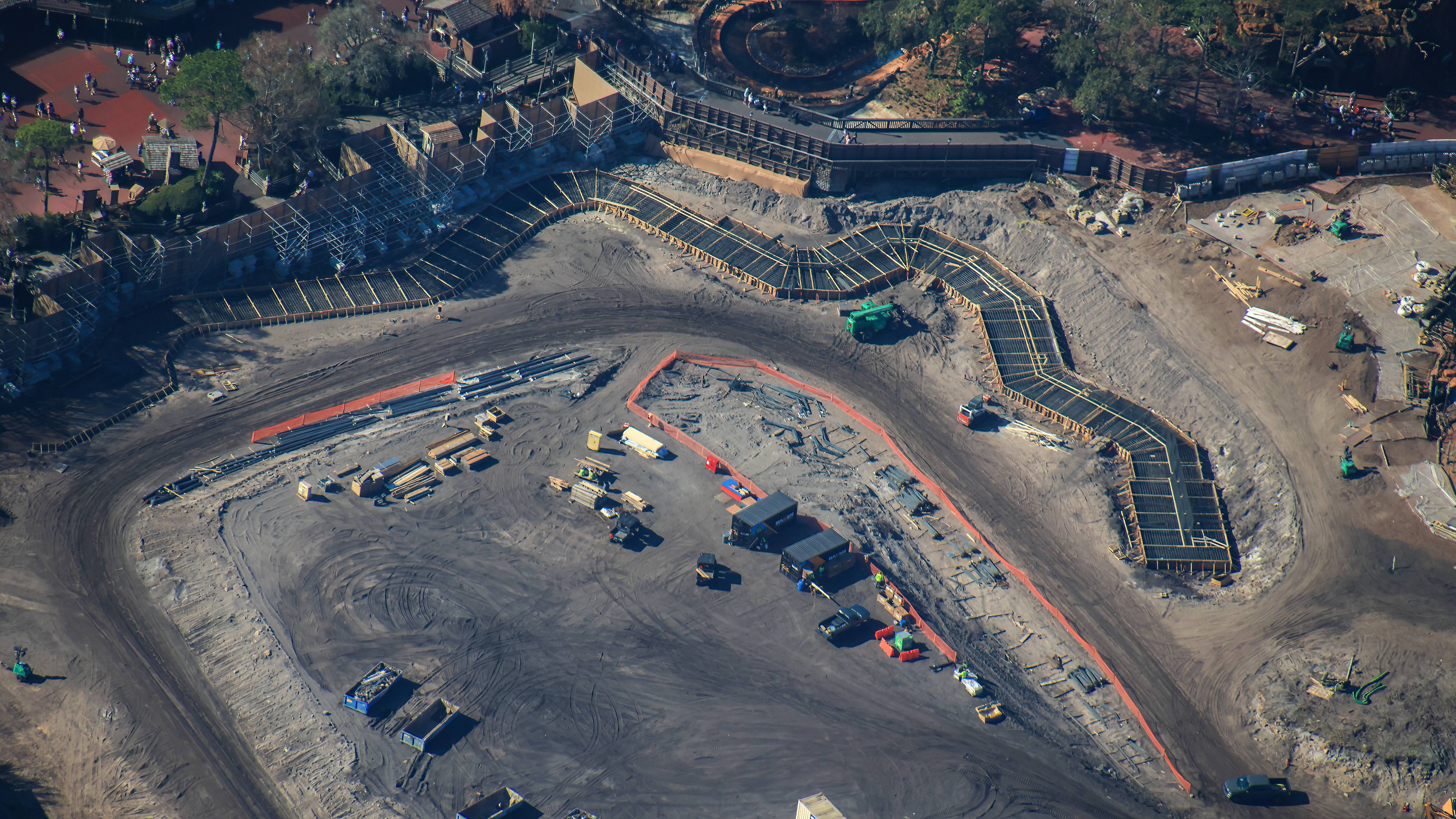 Magic Kingdom Piston Peak Construction - Aerial Photos February 13 2026
