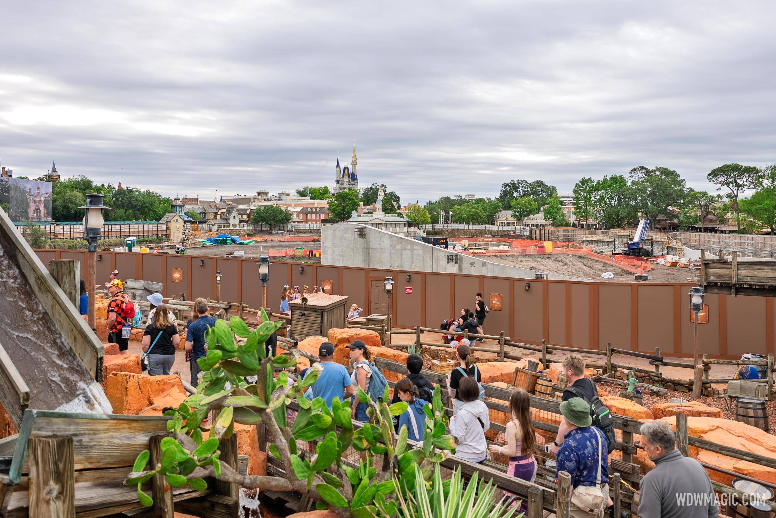 Piston Peak Construction Views from Big Thunder Mountain Railroad Queue - May 3 2026