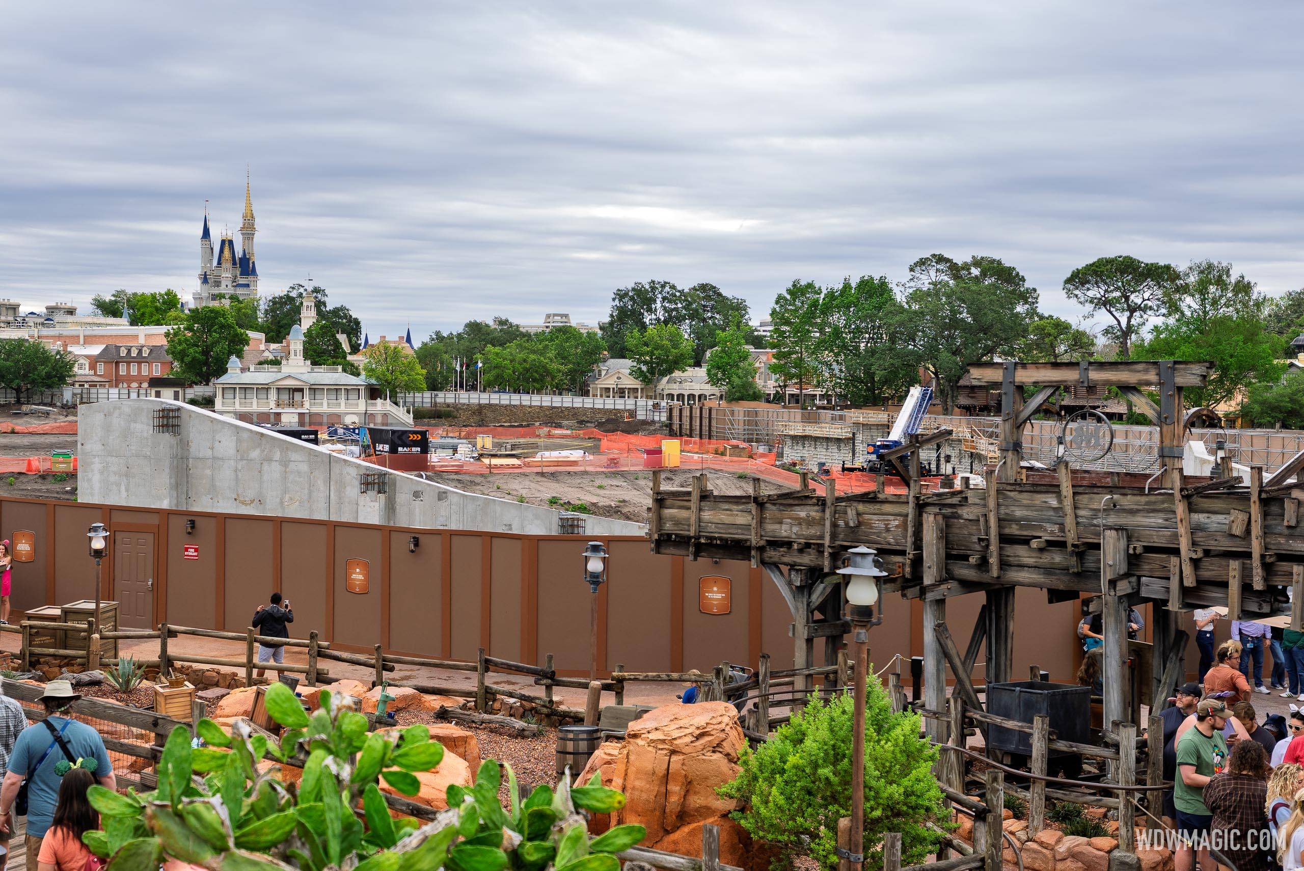 Piston Peak Construction Views from Big Thunder Mountain Railroad Queue - May 3 2026