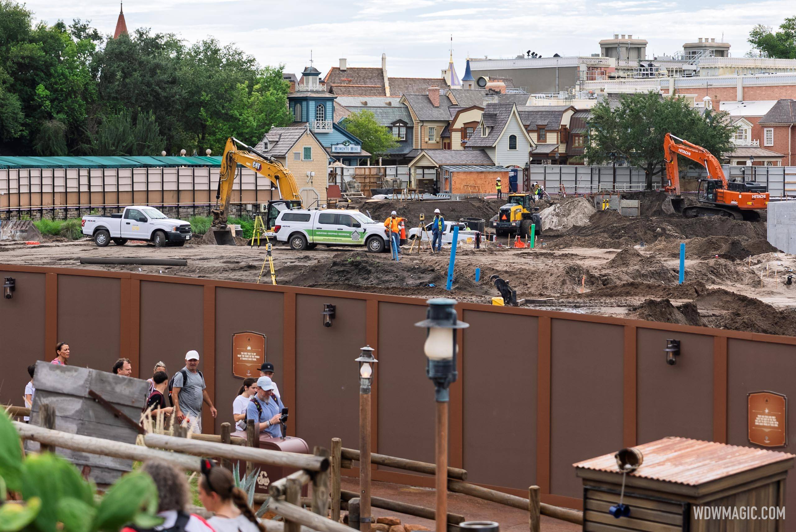 Piston Peak Construction from Big Thunder Mountain Queue - July 2026