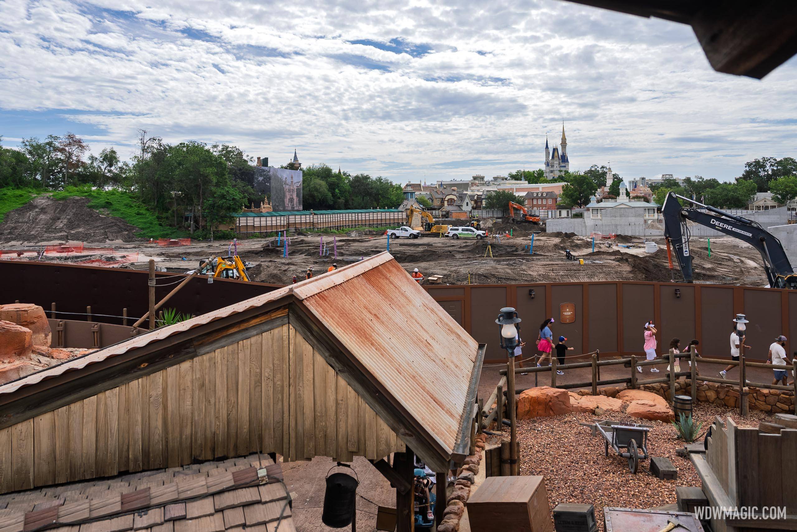 Piston Peak Construction from Big Thunder Mountain Queue - July 2026