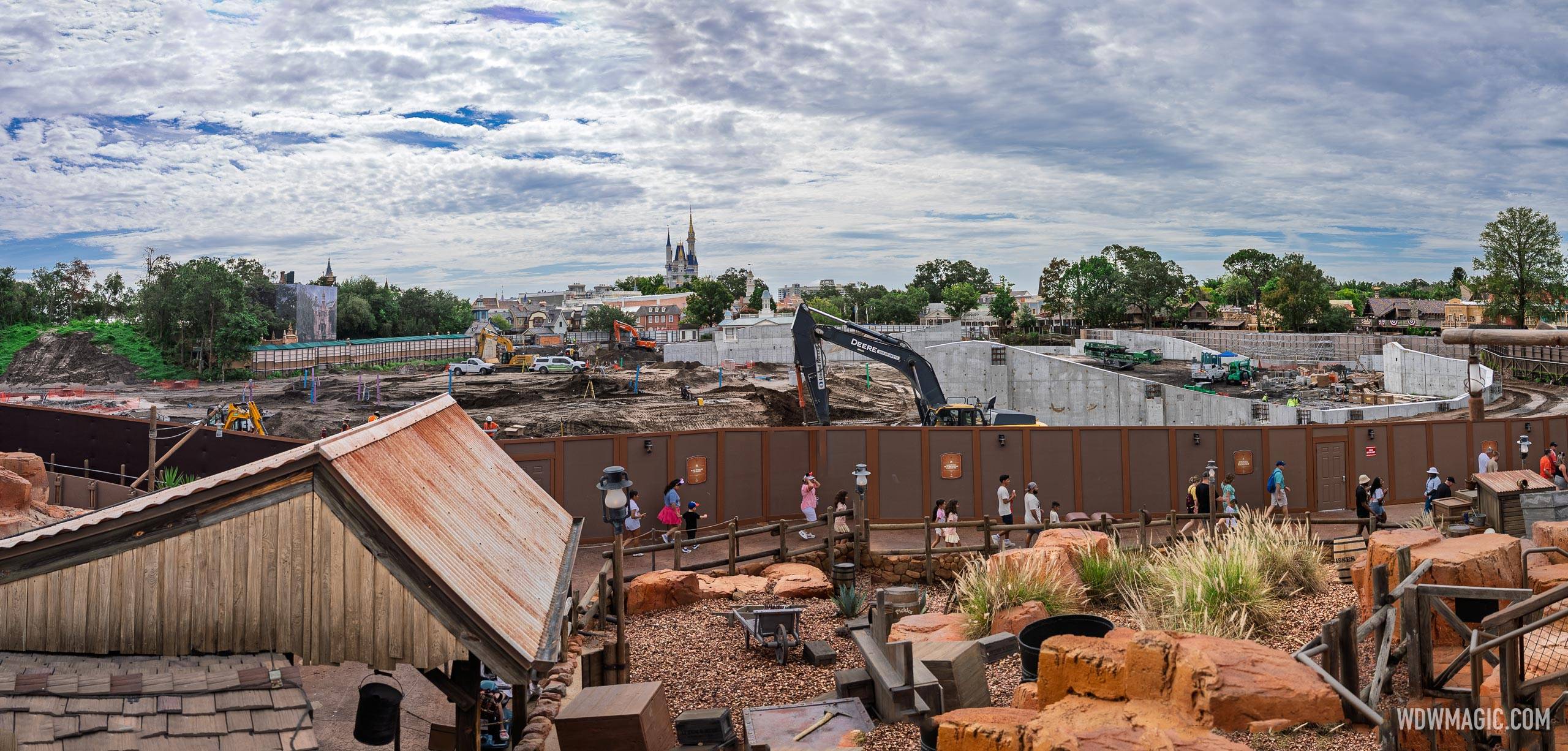 Piston Peak Construction from Big Thunder Mountain Queue - July 2026