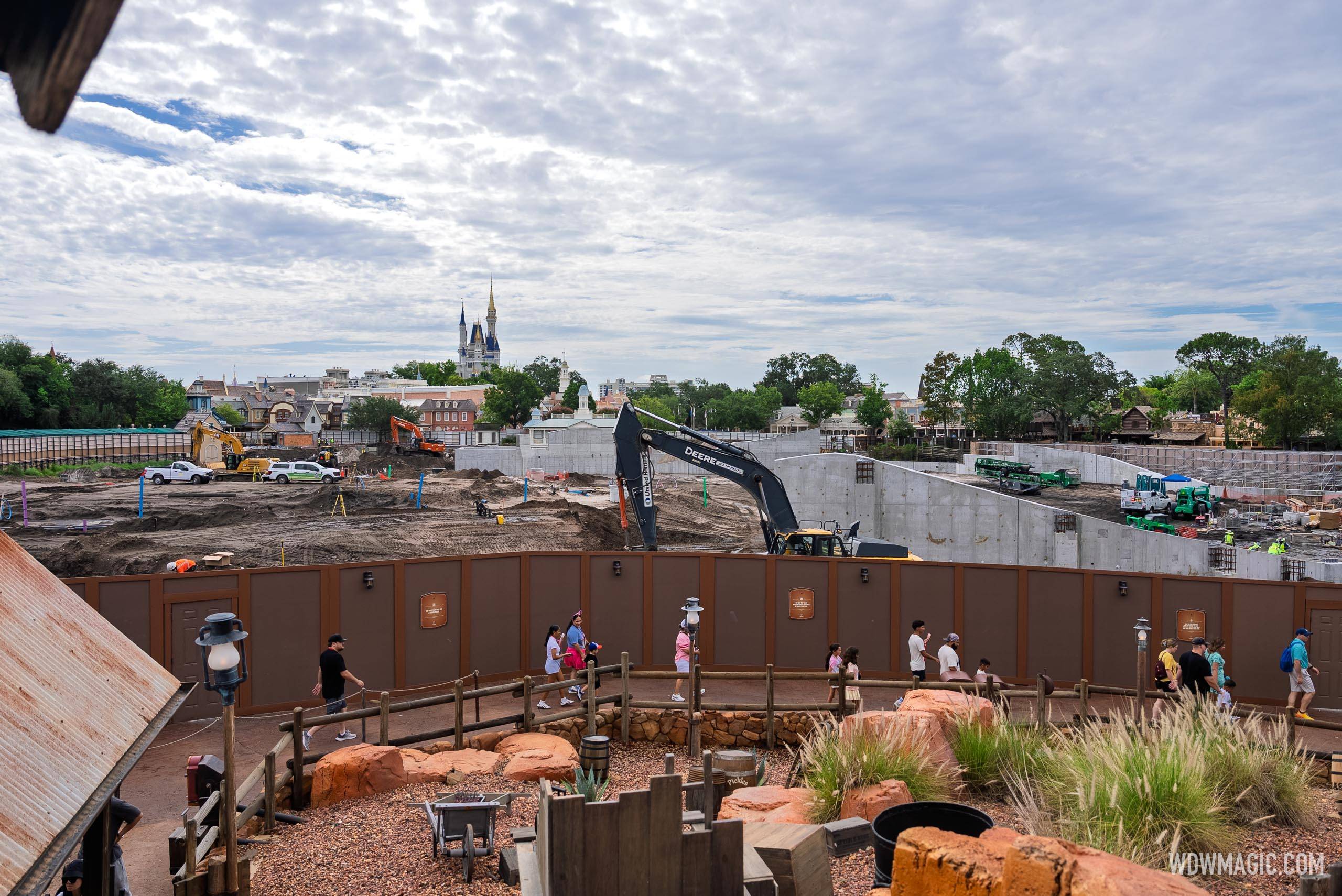 Piston Peak Construction from Big Thunder Mountain Queue - July 2026