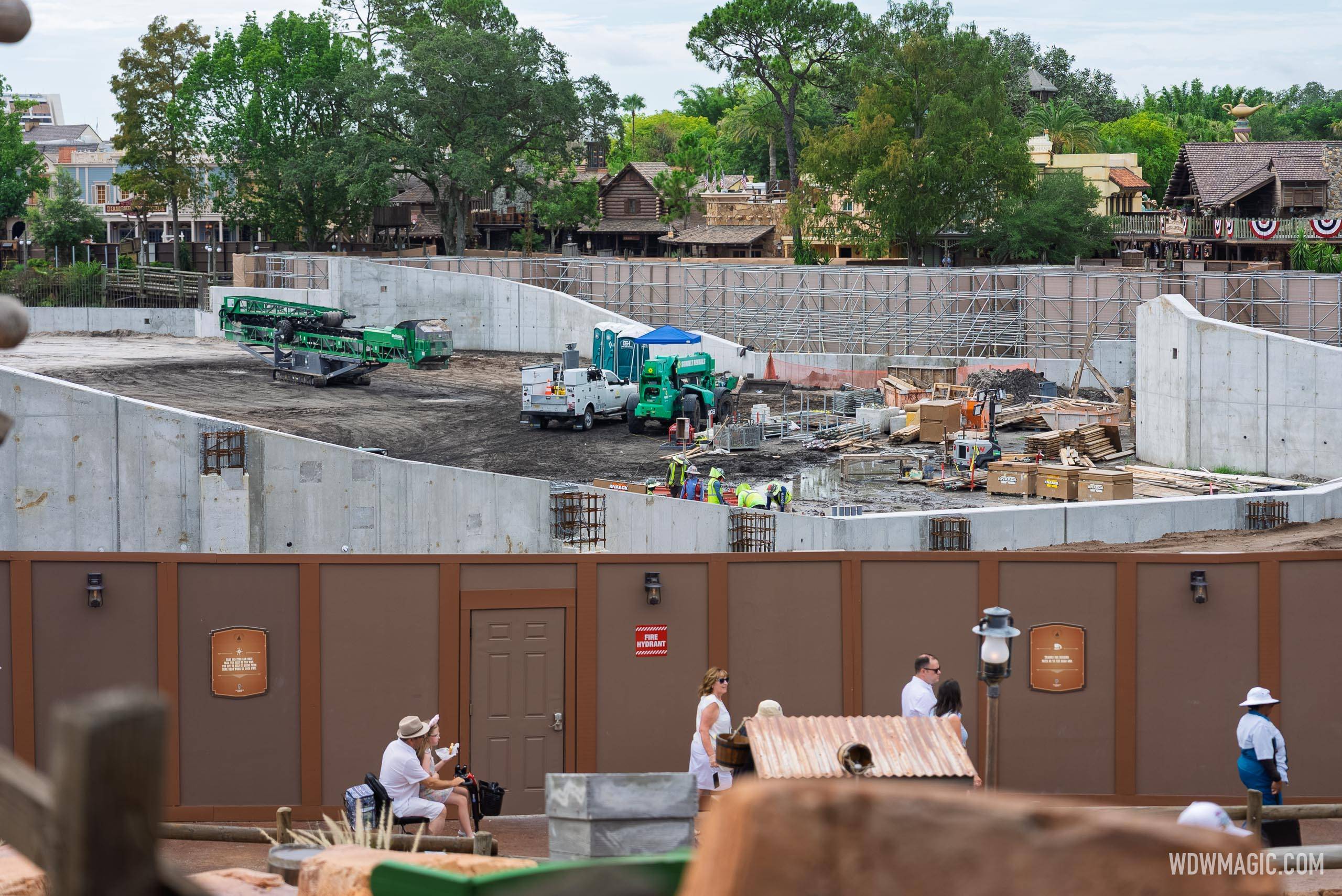 Piston Peak Construction from Big Thunder Mountain Queue - July 2026