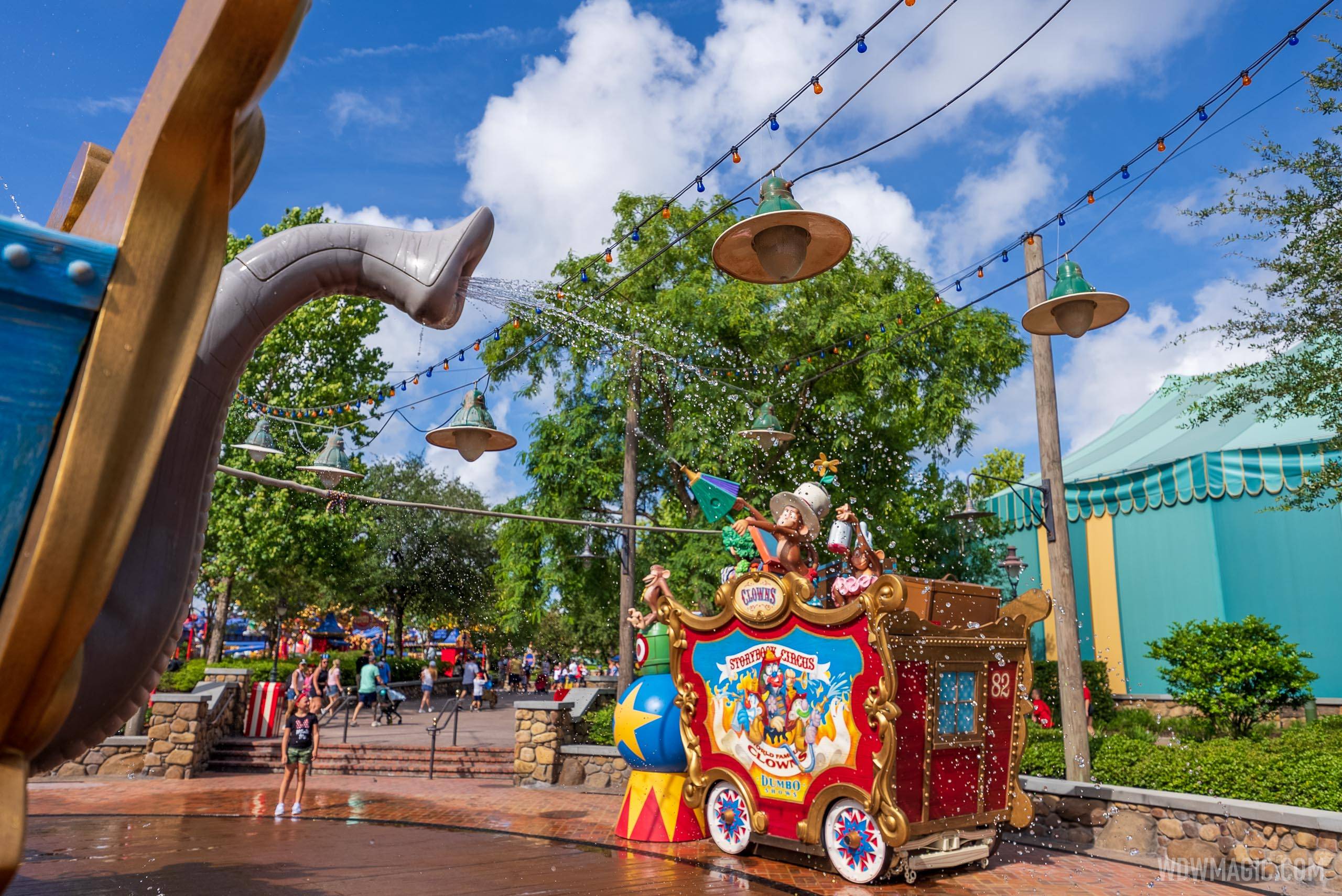 Casey Jr Splash 'n' Soak Station has reopened in Storybook Circus at the Magic Kingdom