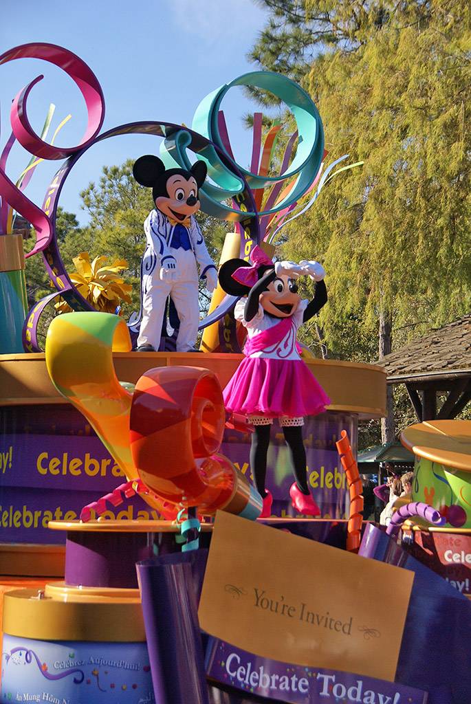 Celebrate a Dream Come True Parade - Mickey and Minnie Mouse