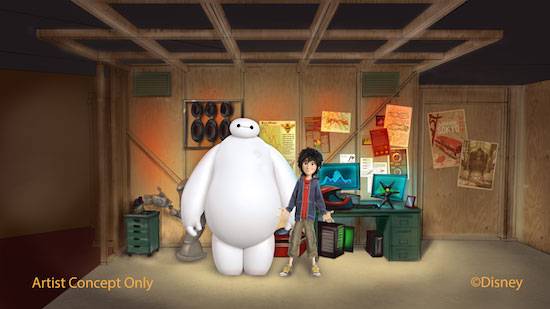 PHOTO - Concept art for the new Big Hero 6 meet and greet at Disney's Hollywood Studios