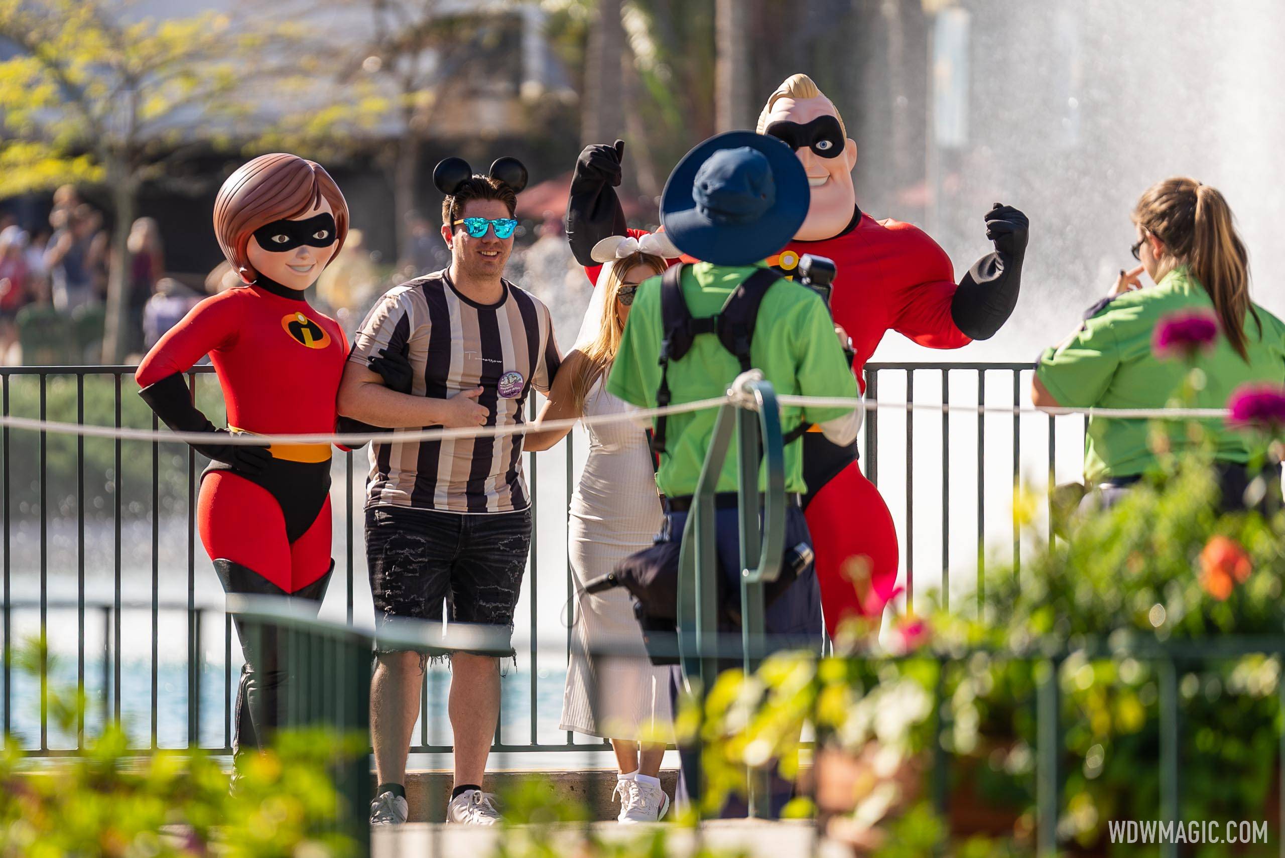 The Incredibles characters at Echo Lake - February 2023