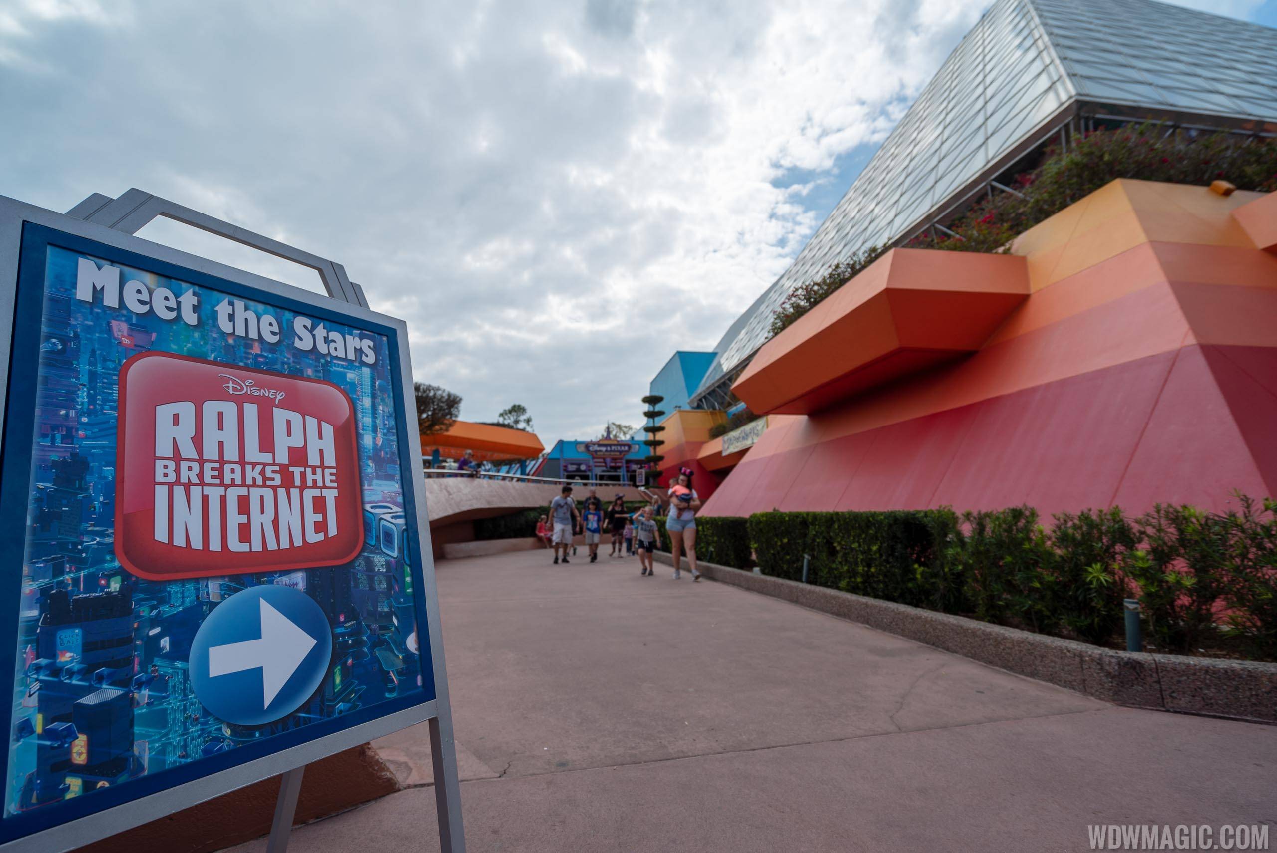 Wreck-It Ralph and Vanellope meet and greet now located inside Imagination Pavilion