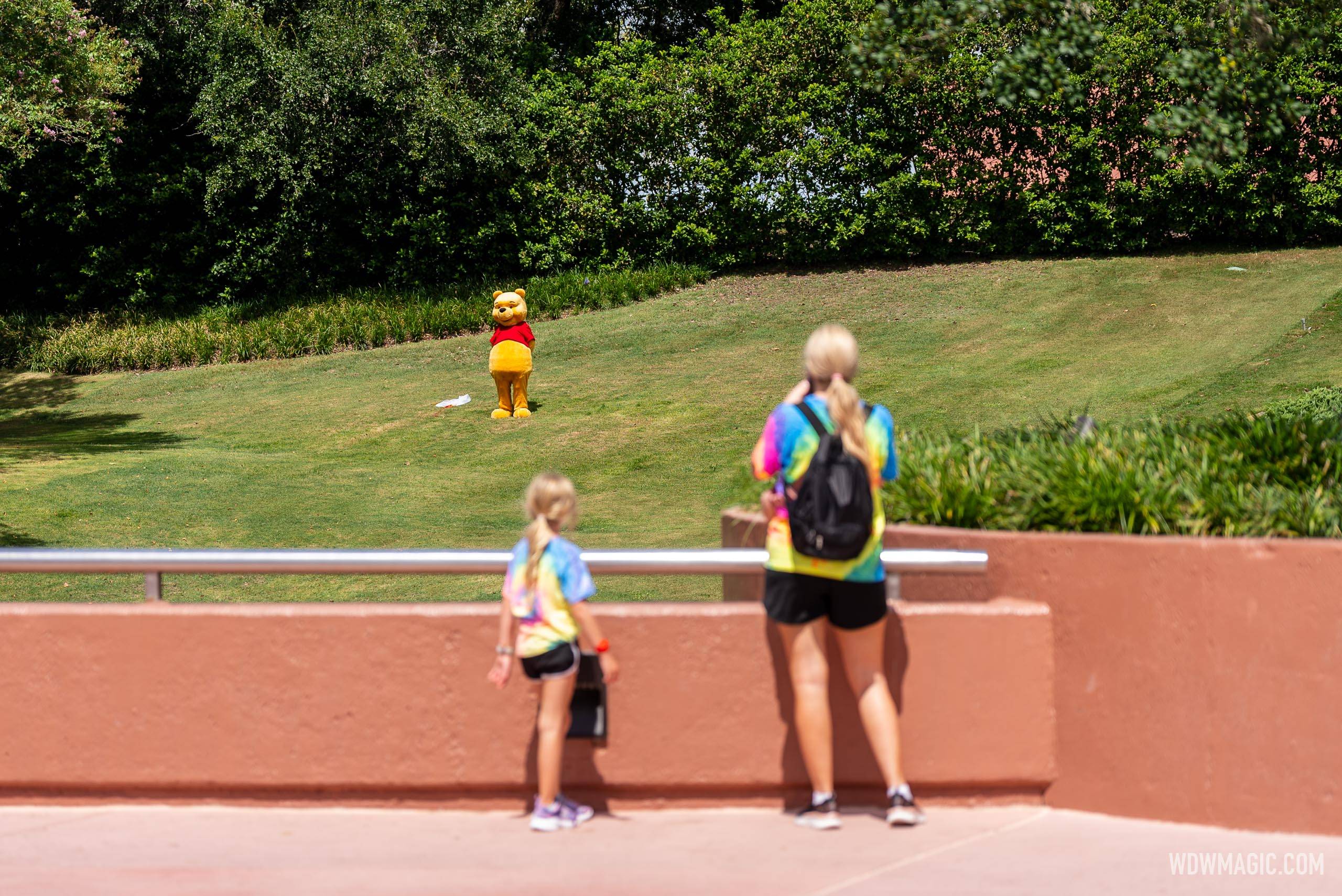 Winnie the Pooh character sighting in World Celebration at EPCOT