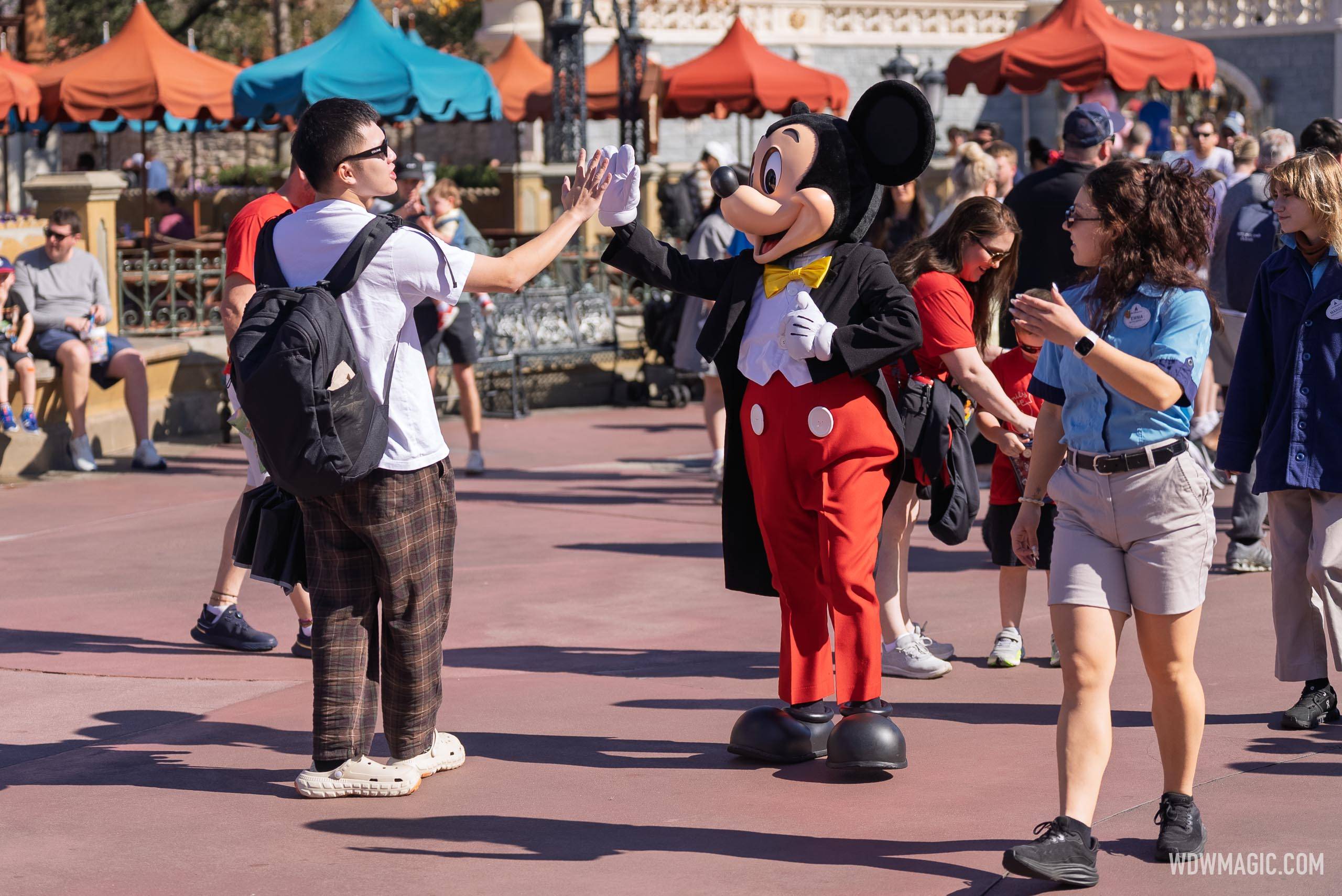 Mickey and Friends Surprise Walk-Around Appearances at Magic Kingdom
