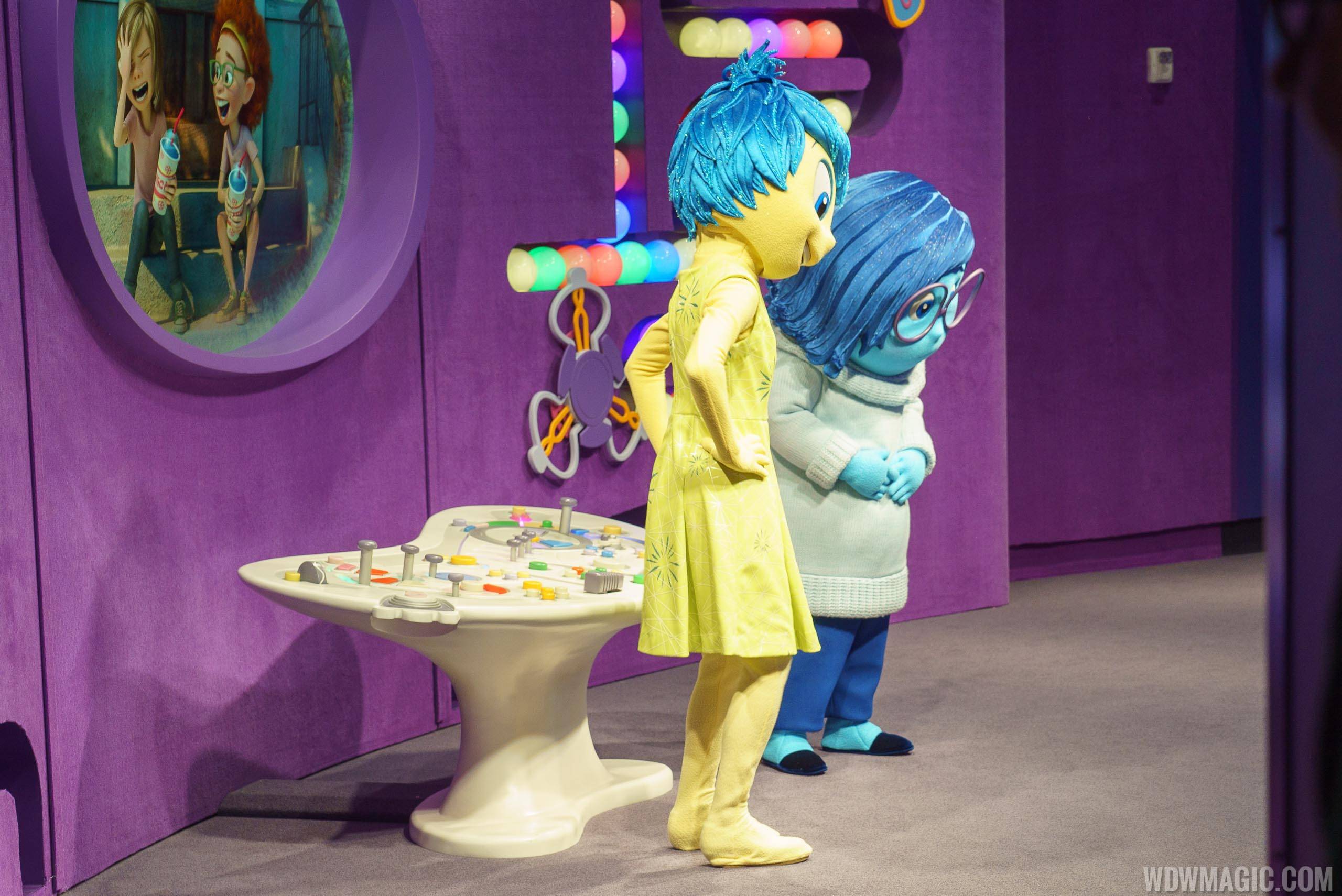 Inside Out with Joy and Sadness meet and greet