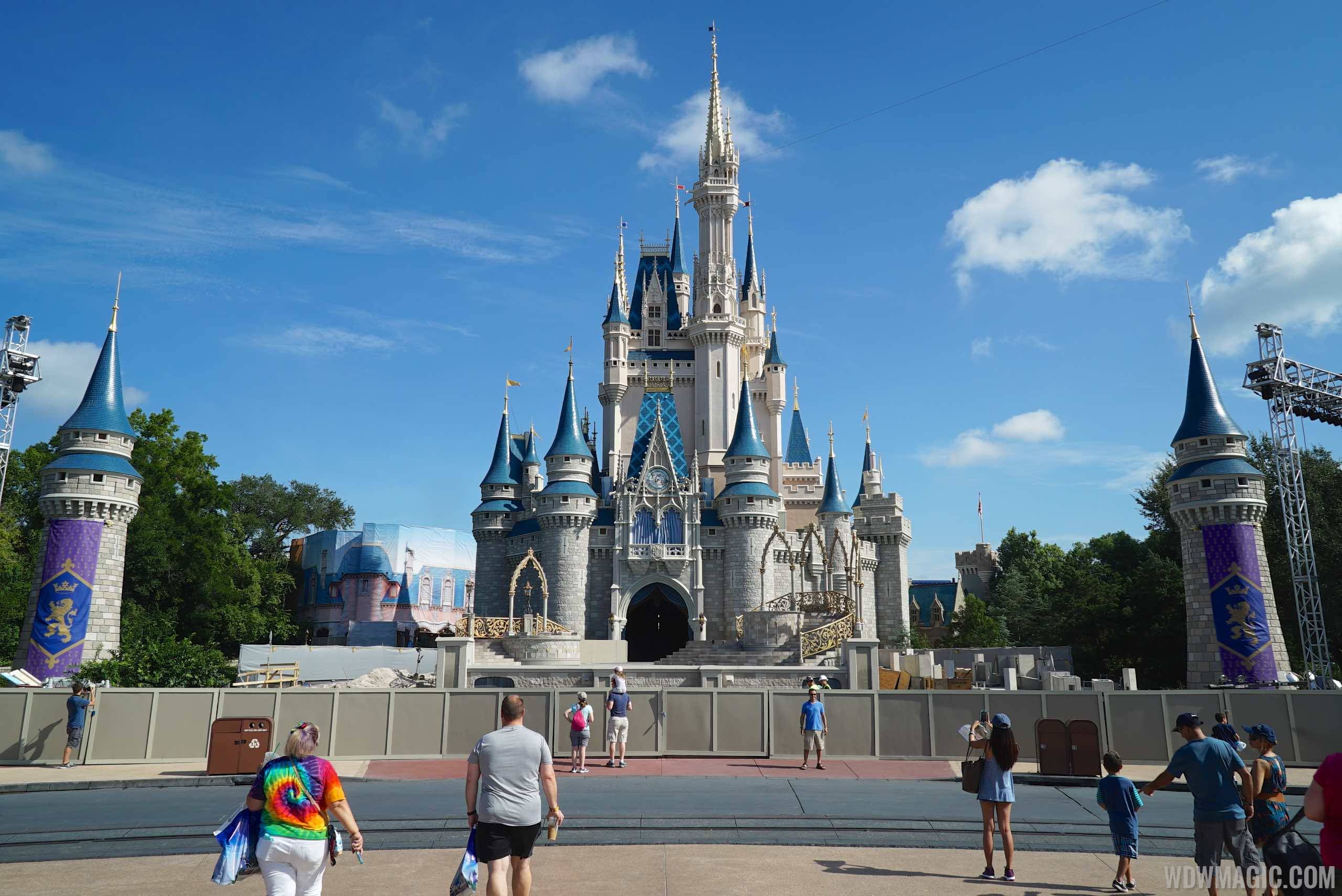 PHOTOS - Cinderella Castle forecourt construction update