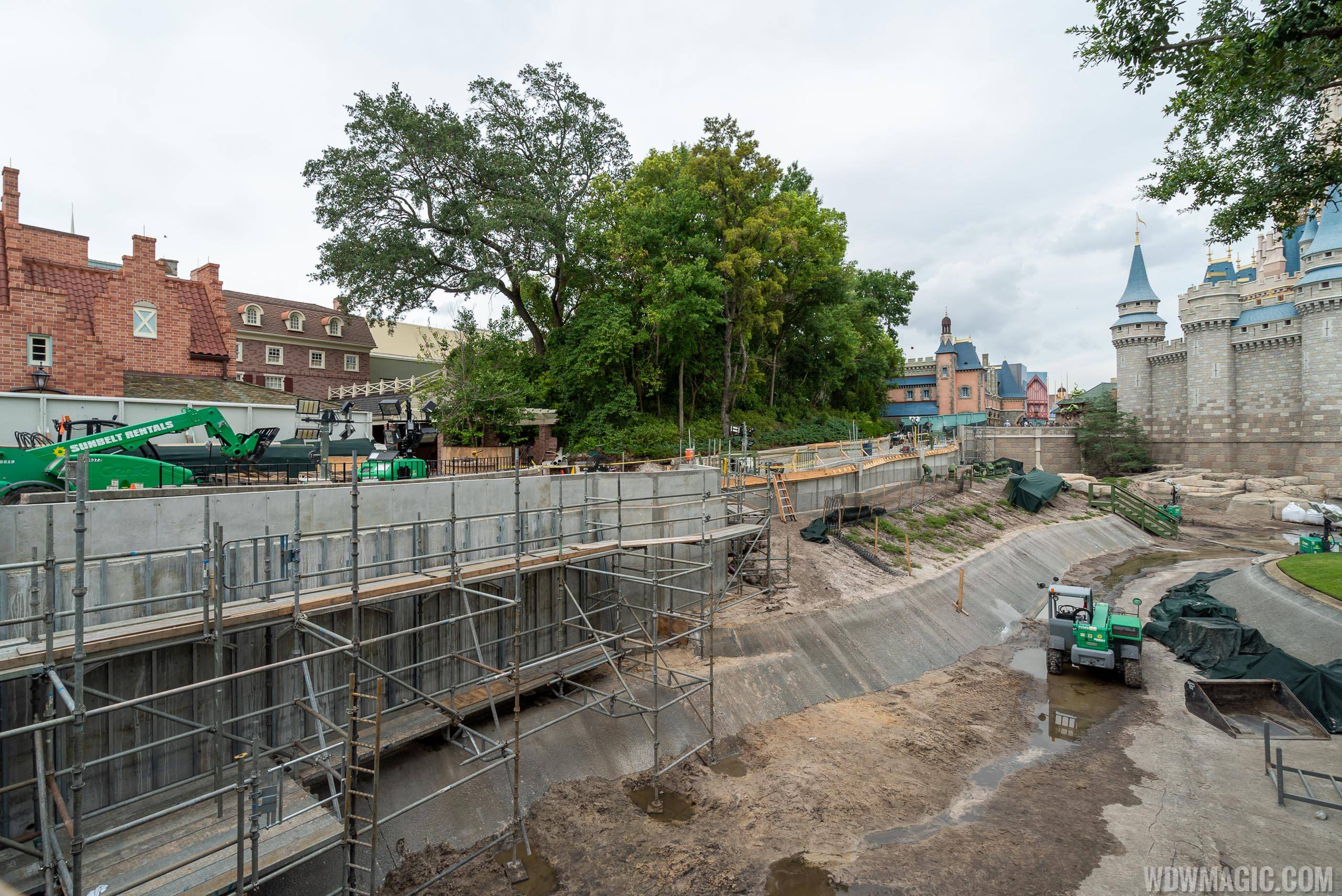 Liberty Square to Fantasyland walkway expansion construction - June 2019