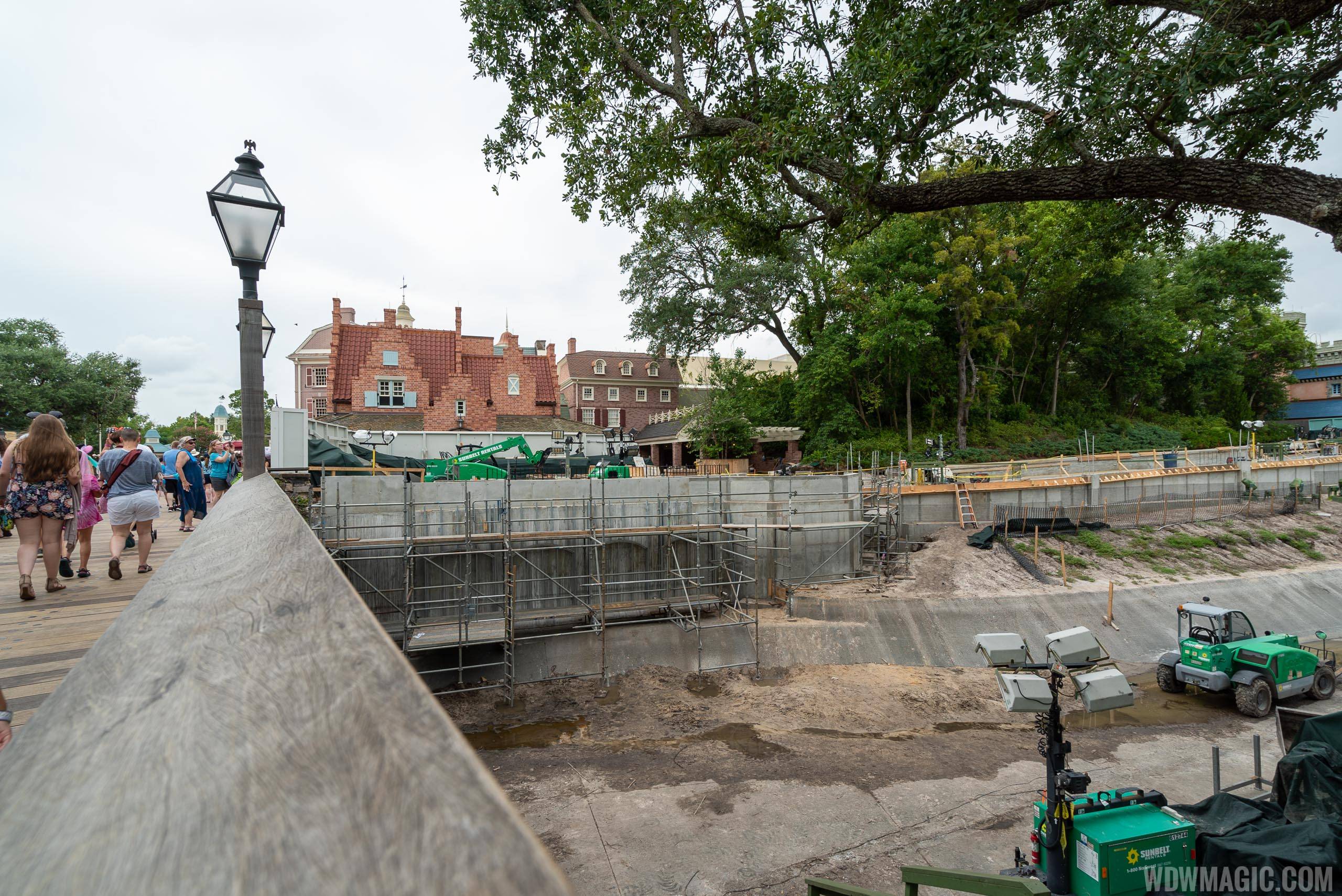Liberty Square to Fantasyland walkway expansion construction - June 2019