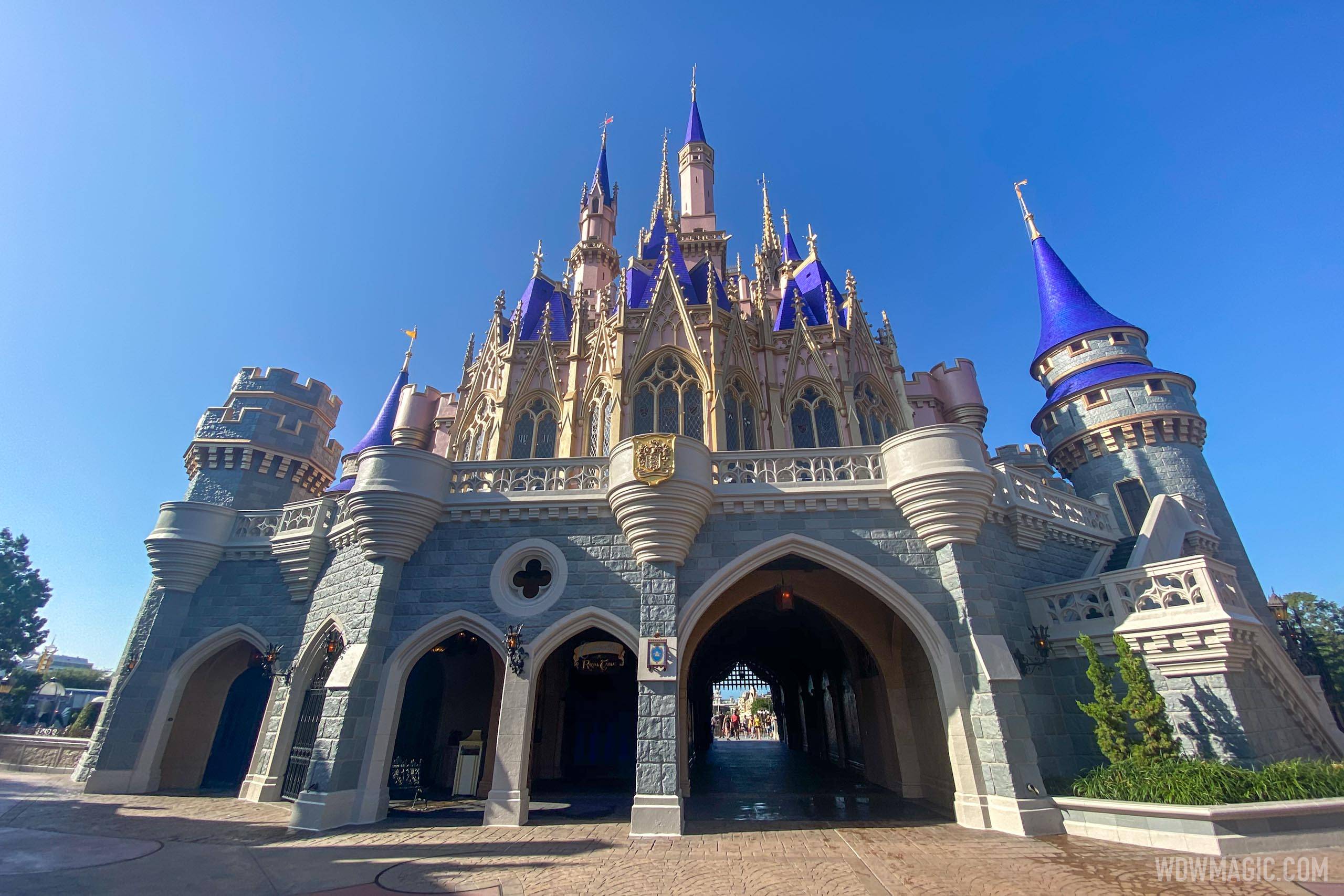 Cinderella Castle repainting - July 7 2020