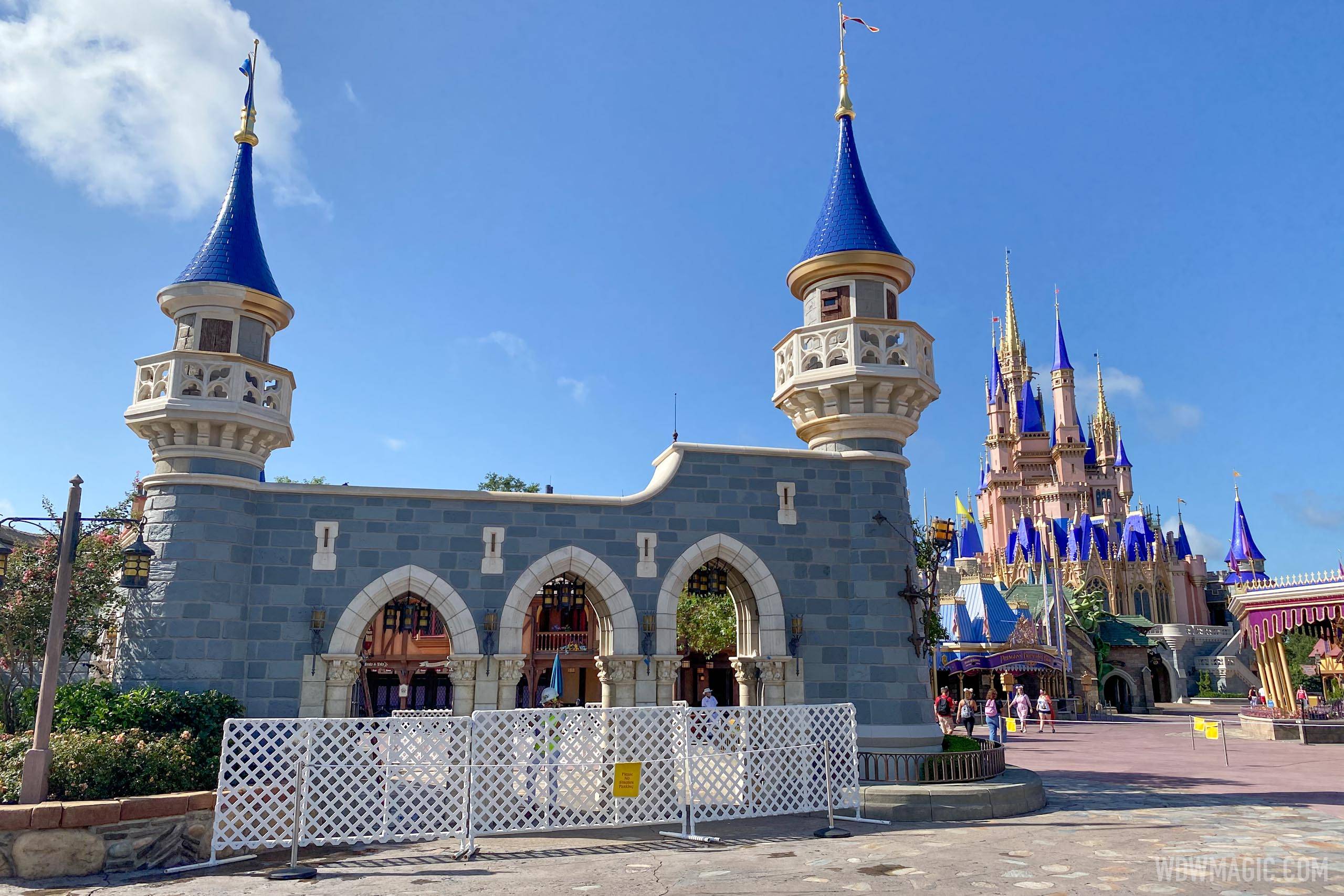 Cinderella Castle repainting - July 7 2020