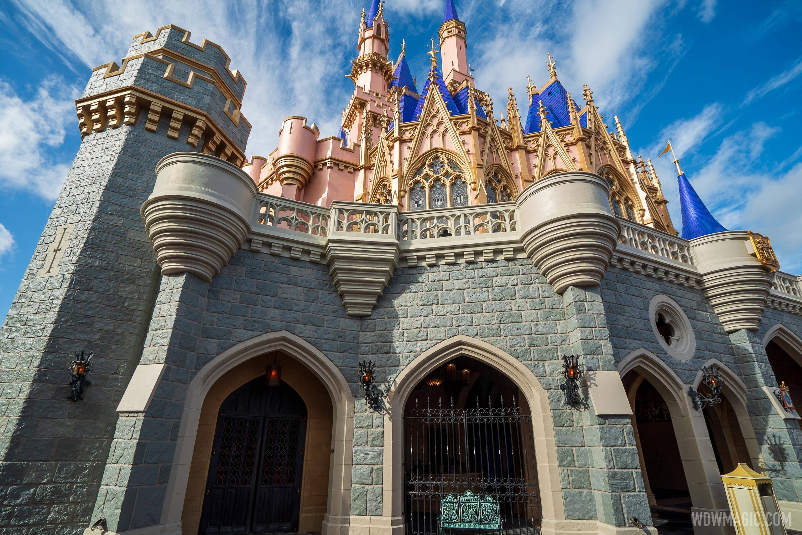 Cinderella Castle repainting - July 21 2020