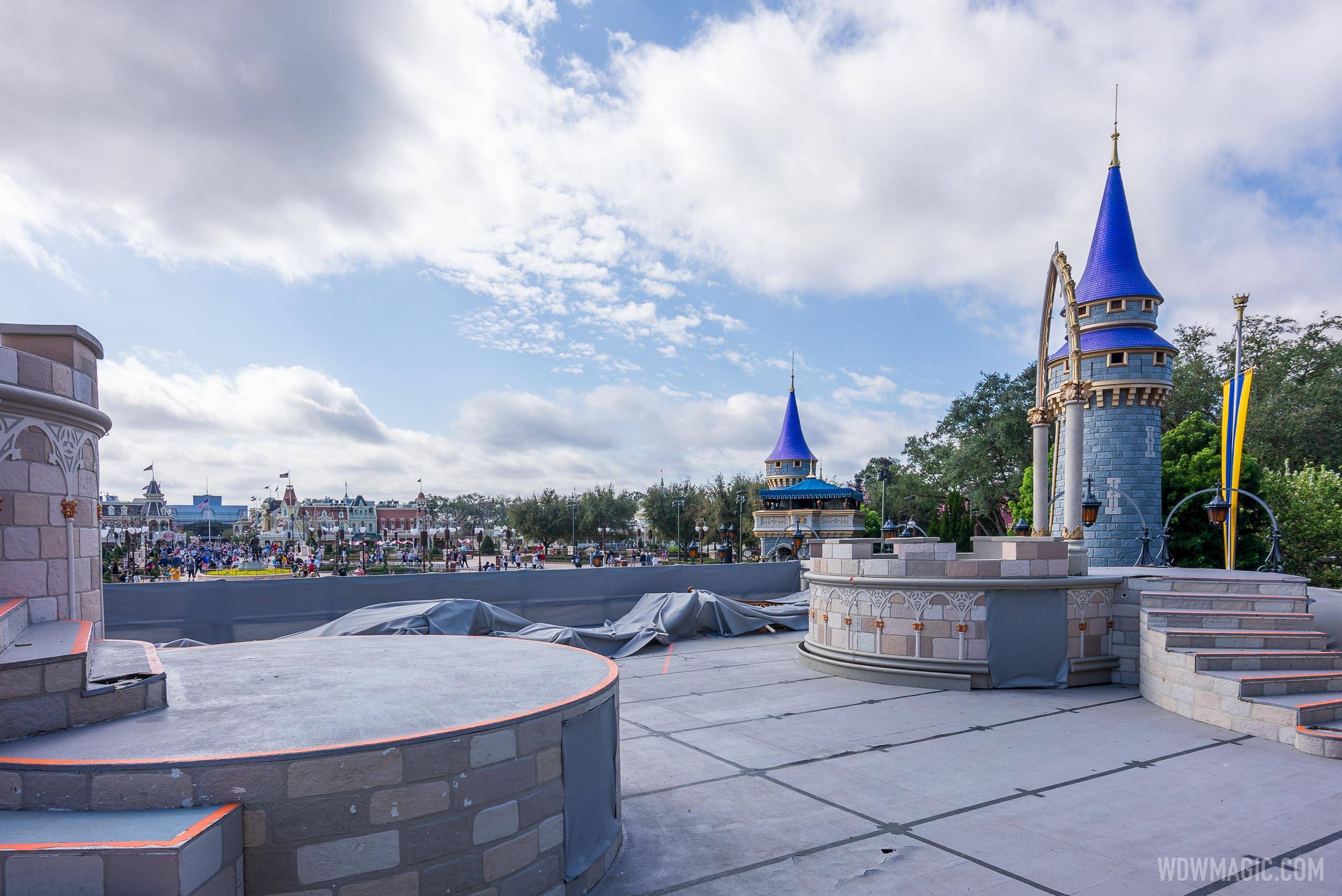 Cinderella Castle stage refurbishment - February 16 2021