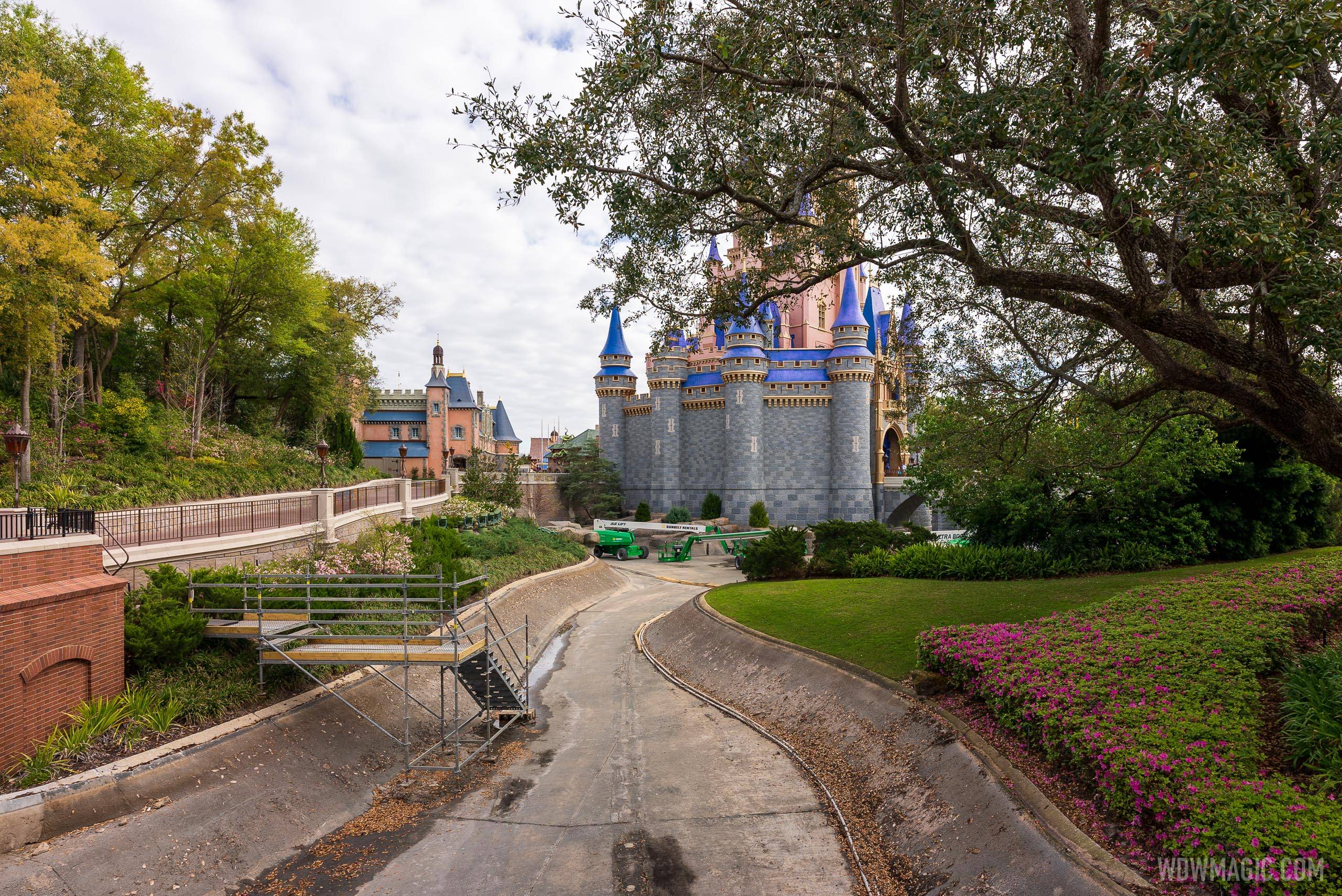 Cinderella Castle stage refurbishment - March 8 2021