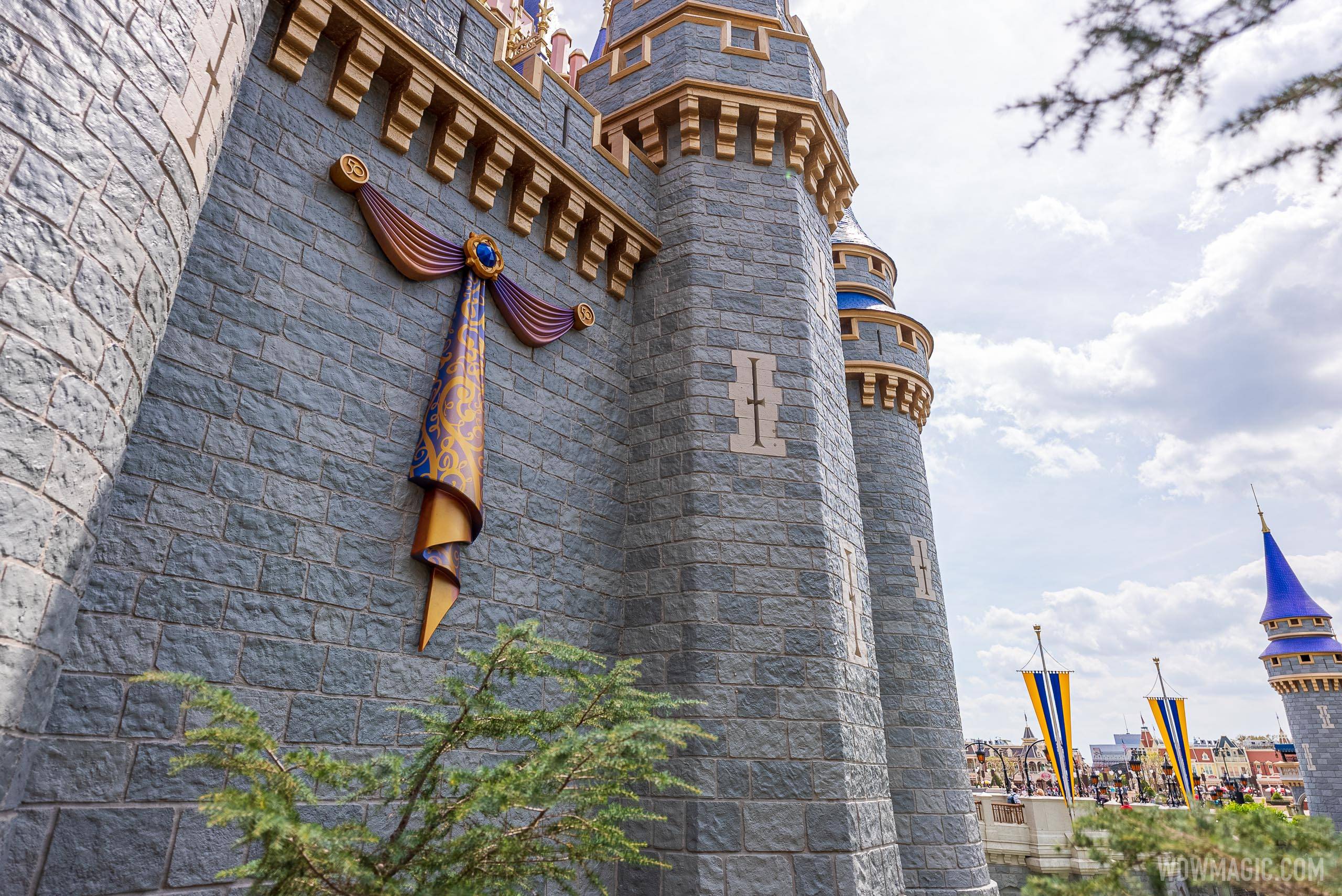 50th anniversary Cinderella Castle additions - March 15 2021