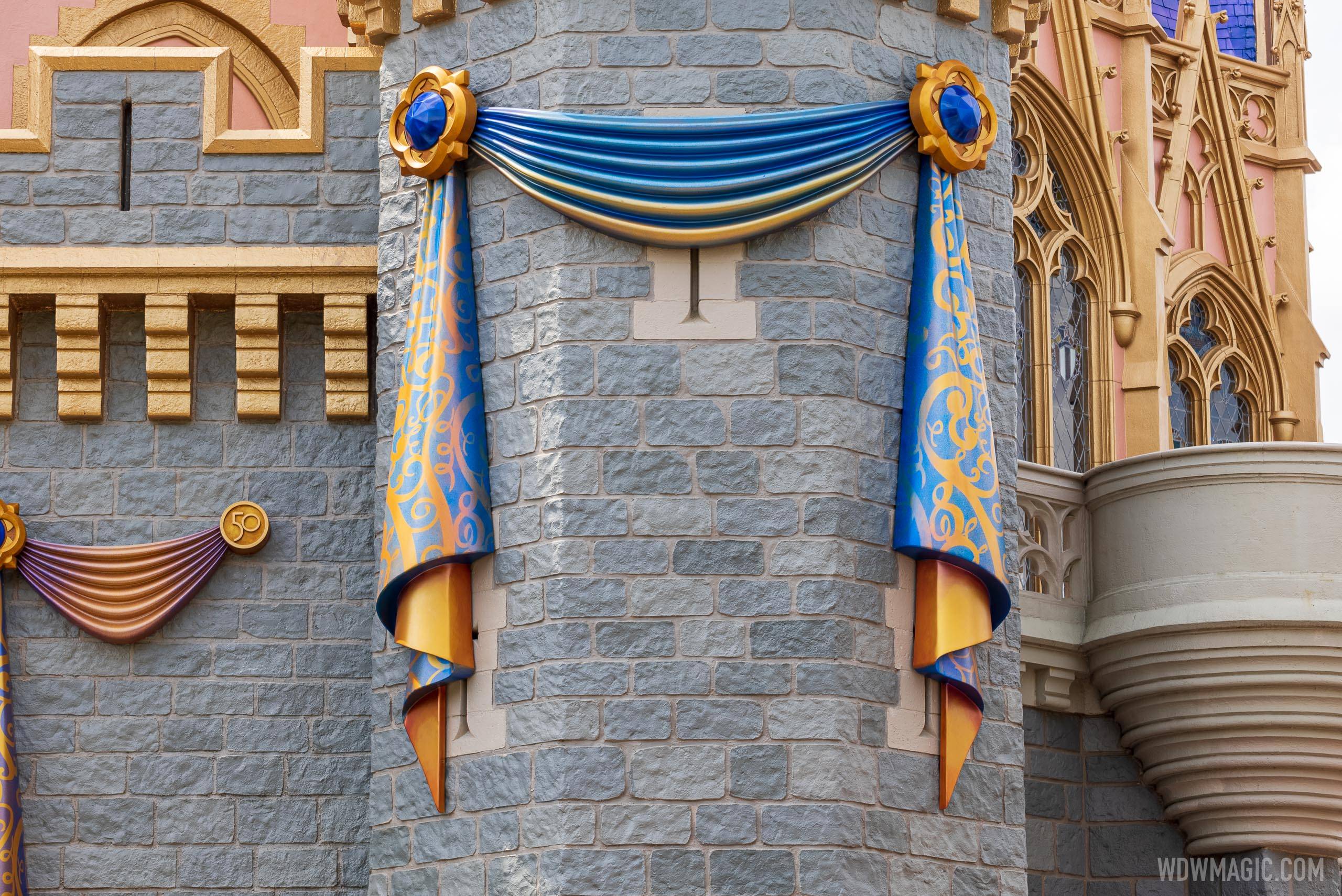 50th anniversary Cinderella Castle additions - March 15 2021