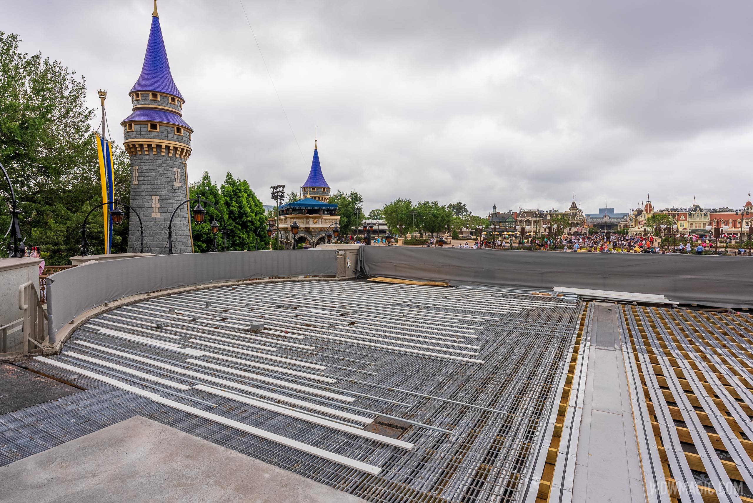 Cinderella Castle stage refurbishment - March 29 2021