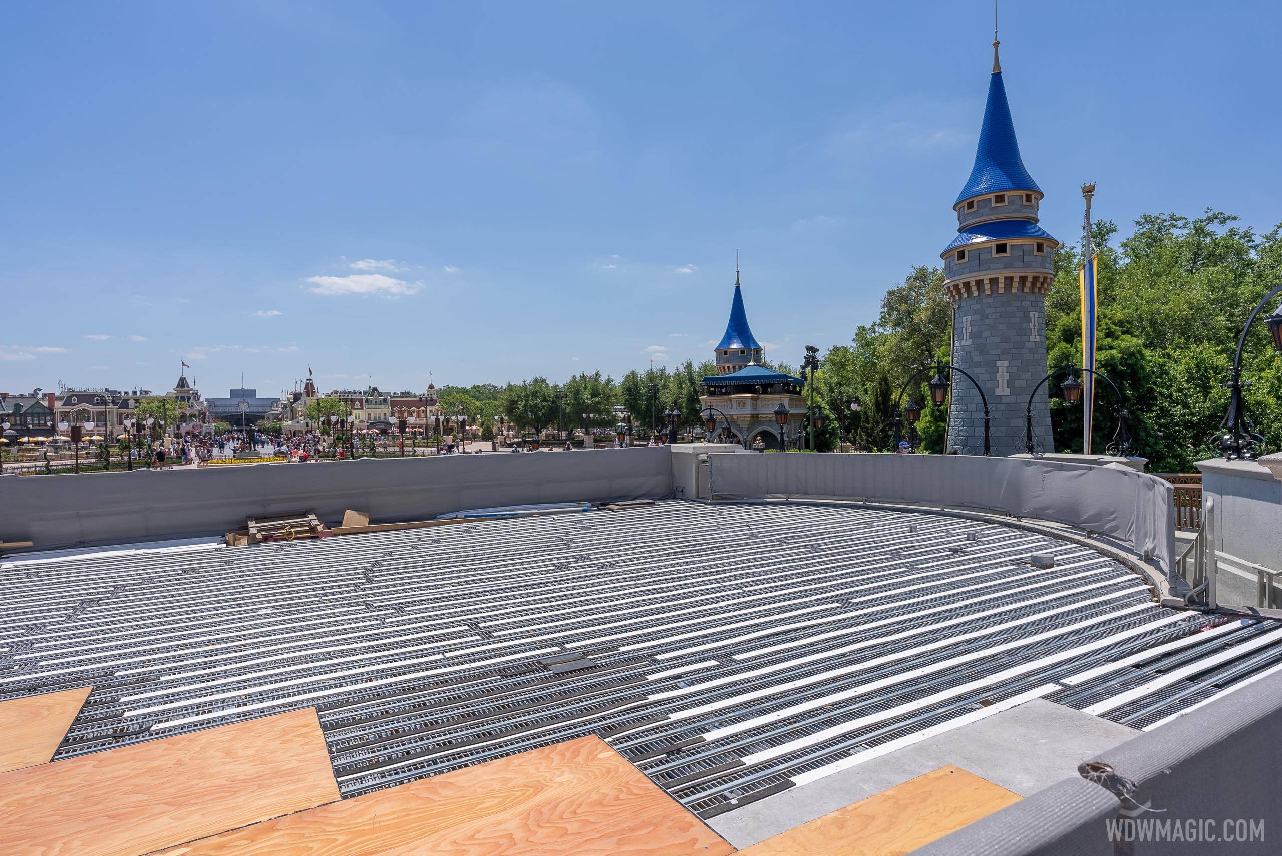 Cinderella Castle stage refurbishment - April 8 2021