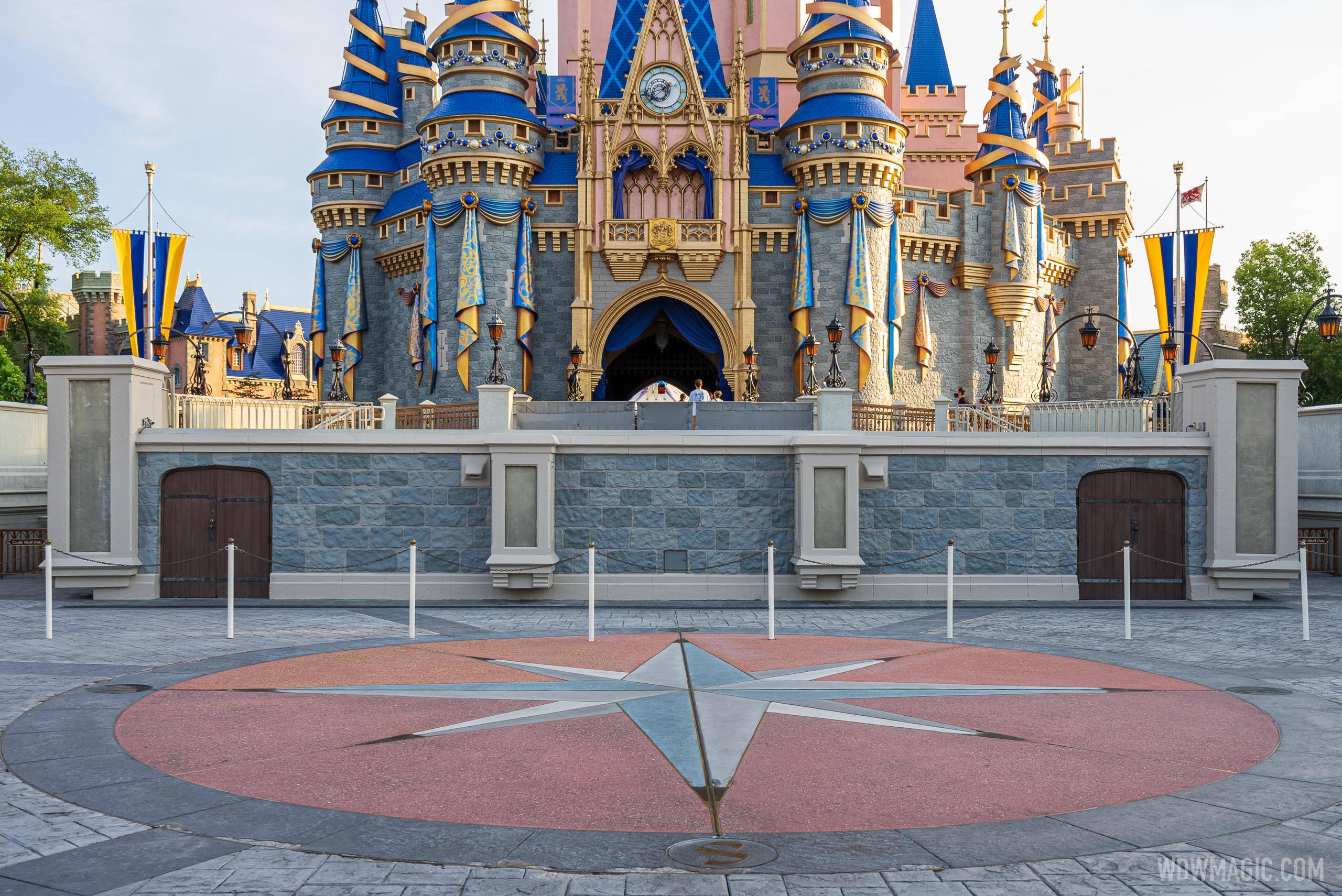 Cinderella Castle stage refurbishment - May 3 2021