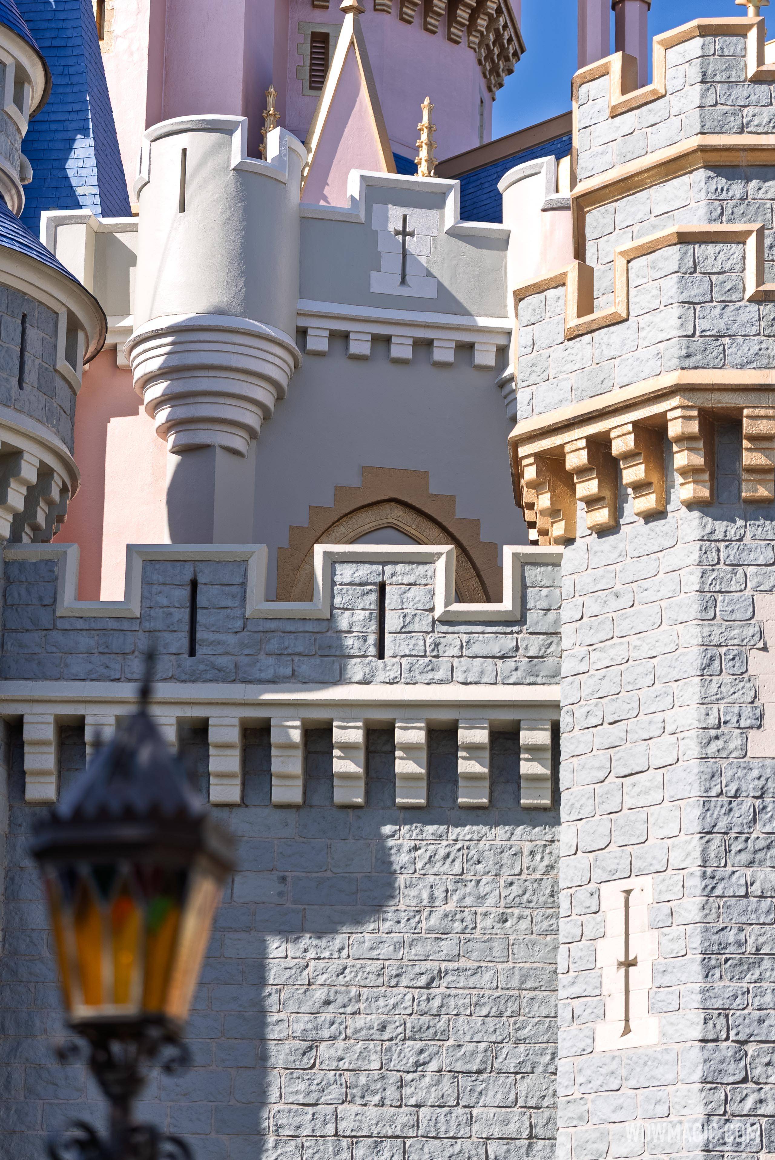 New Cinderella Castle Grey Paint and Moat Draining Progress - February 4 2026