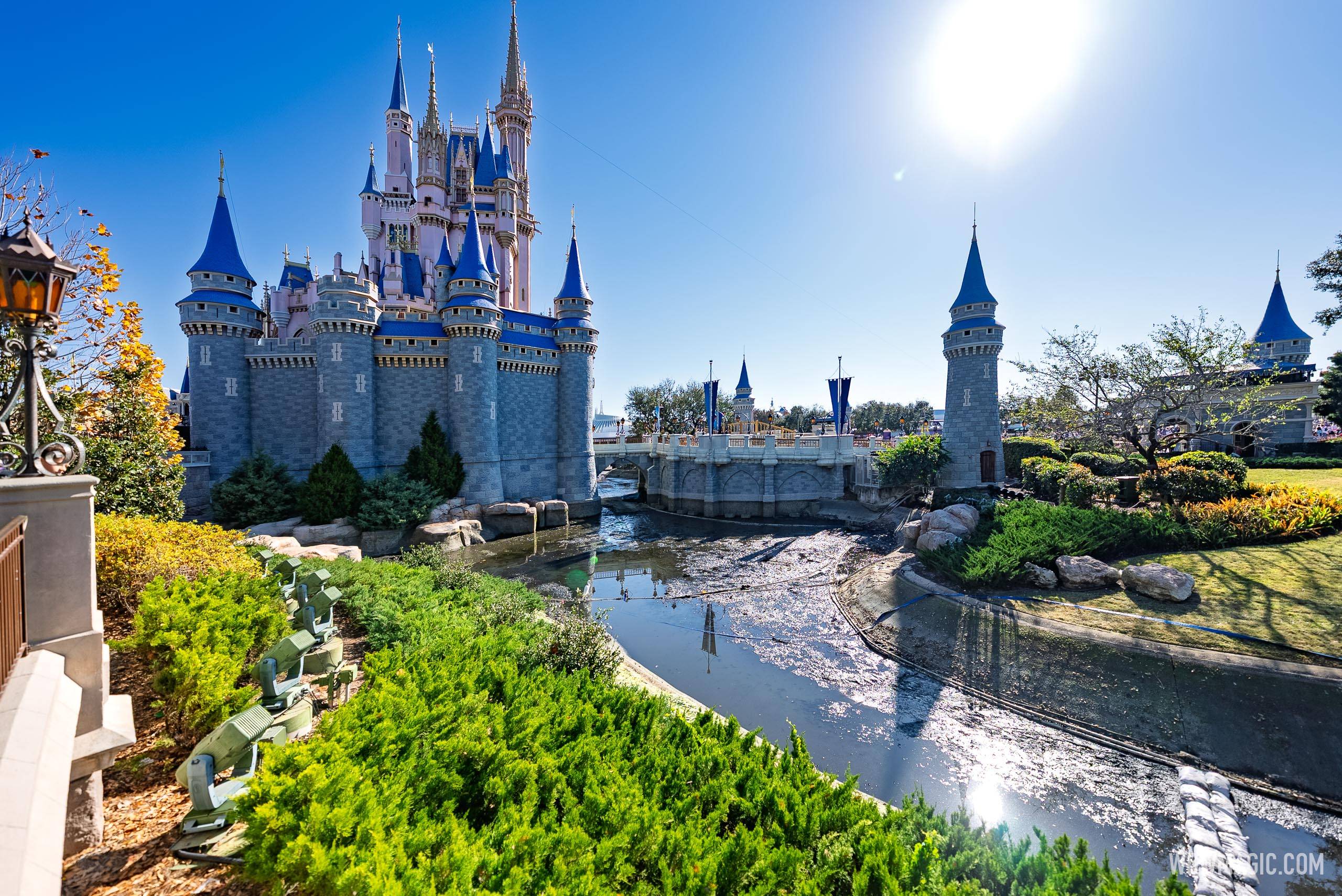  Cinderella Castle Moat Drained - February 9 2026