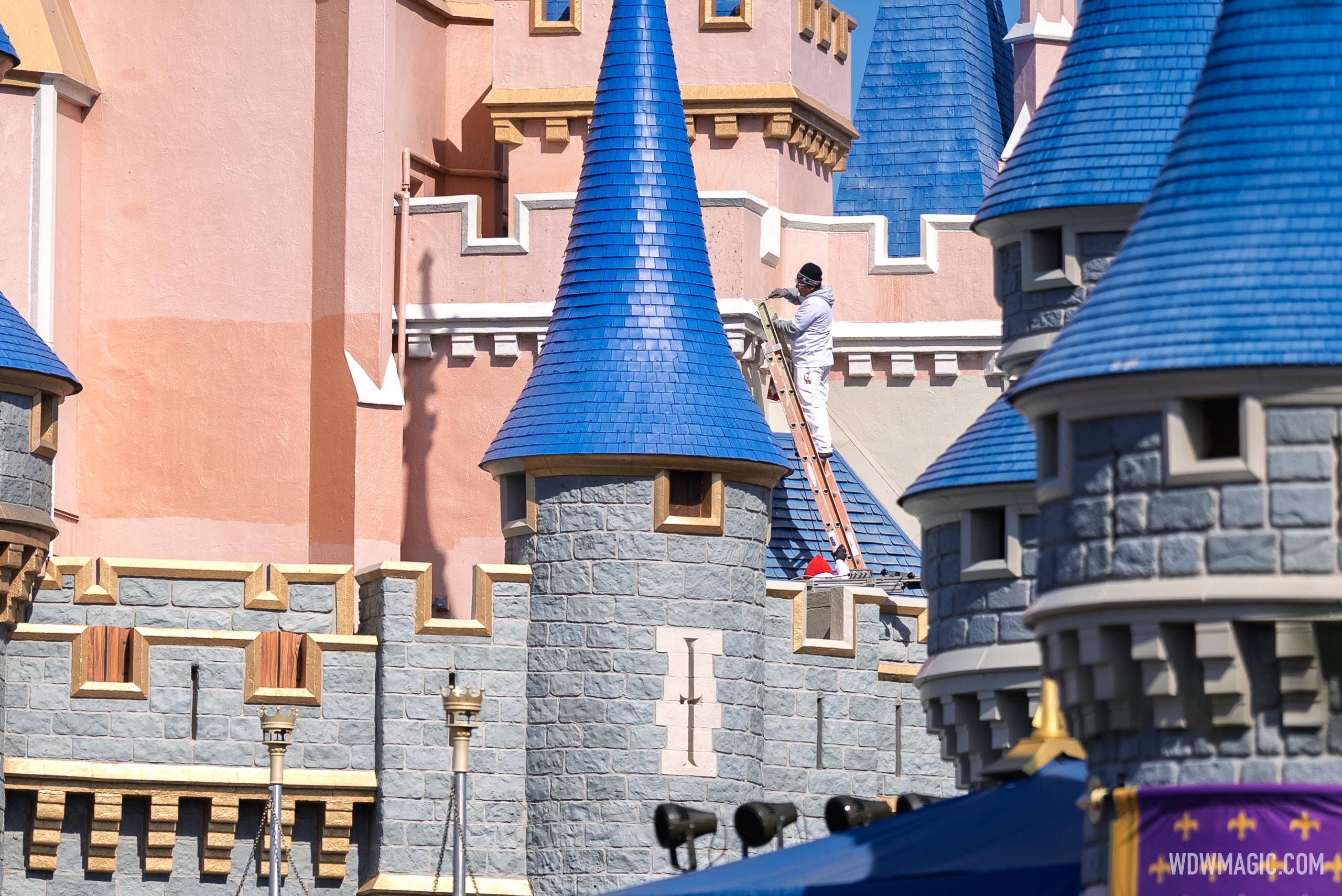 Cinderella Castle Repainting - February 17 2026