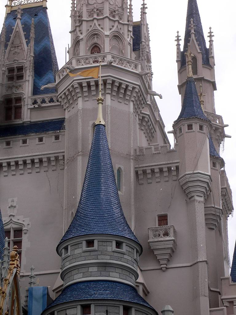 Cinderella's Holiday Wish castle dreamlights now being installed