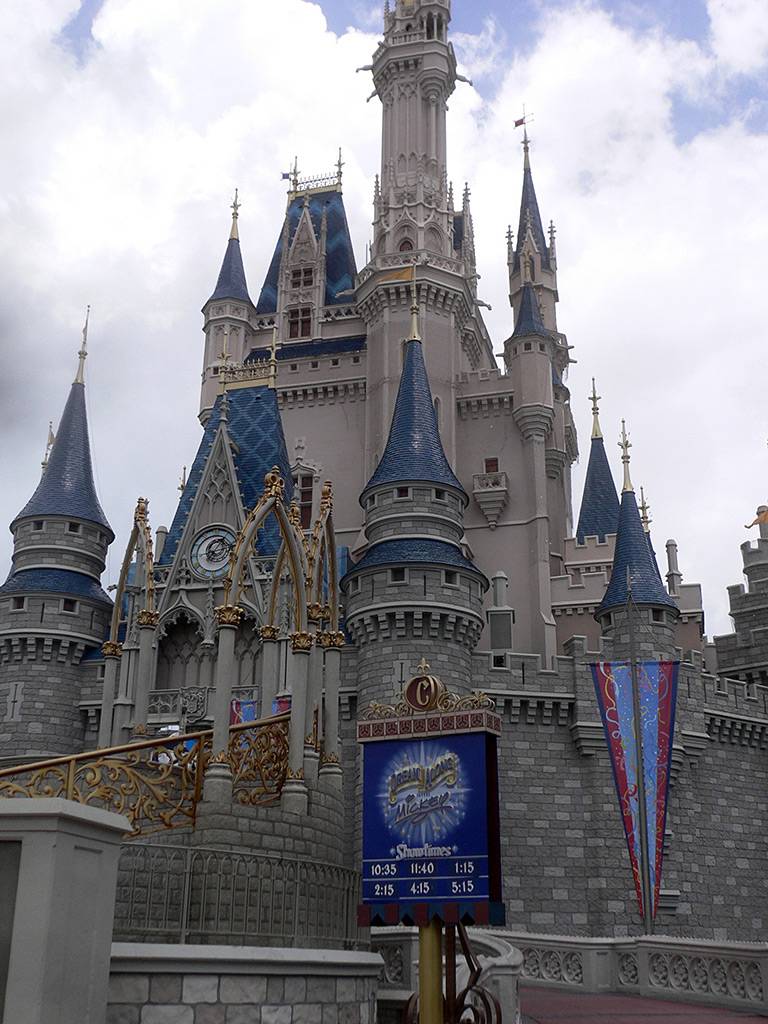 Cinderella's Holiday Wish castle dreamlights now being installed